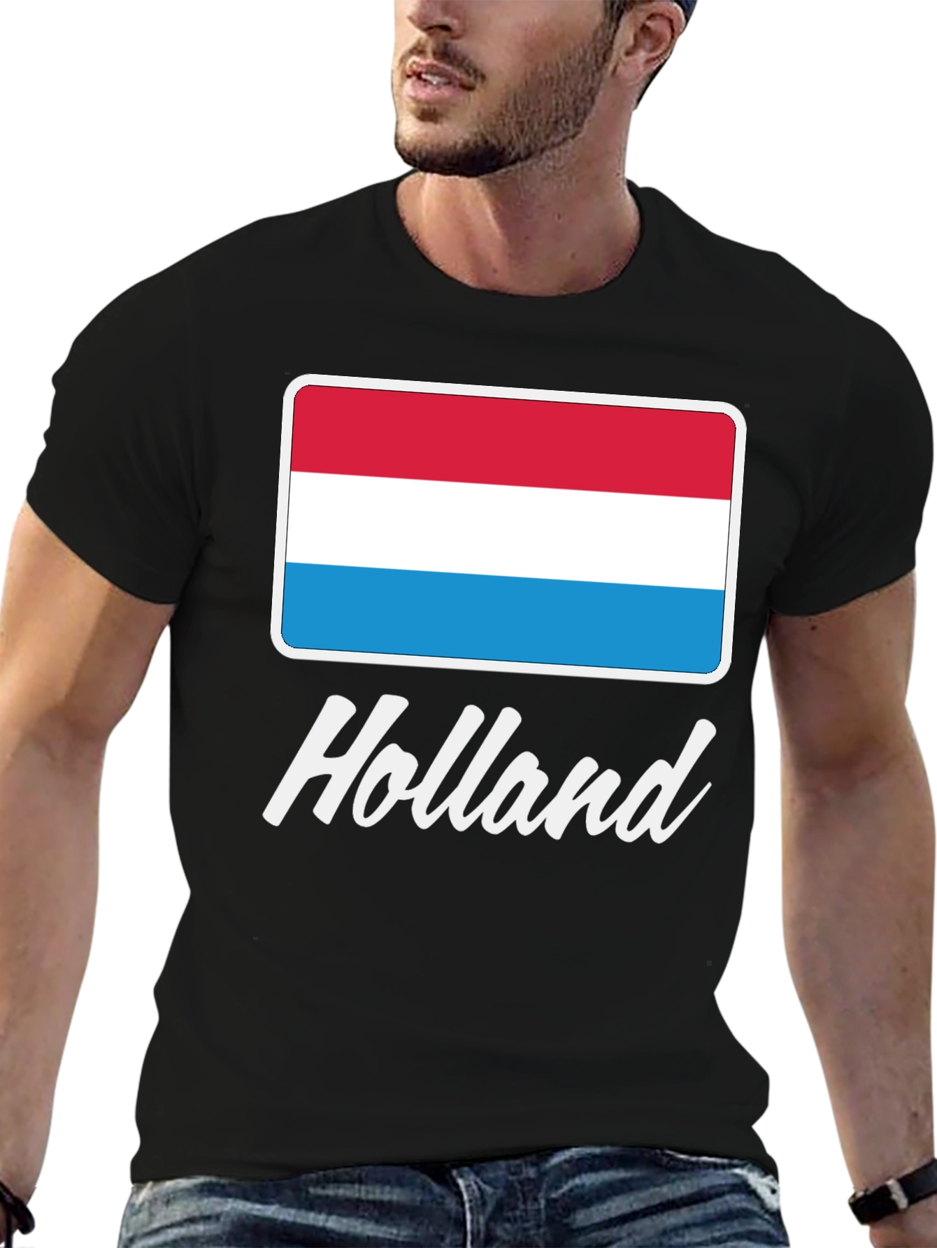 Holland Flag Graphic T-Shirt - Stylish Mens Tee