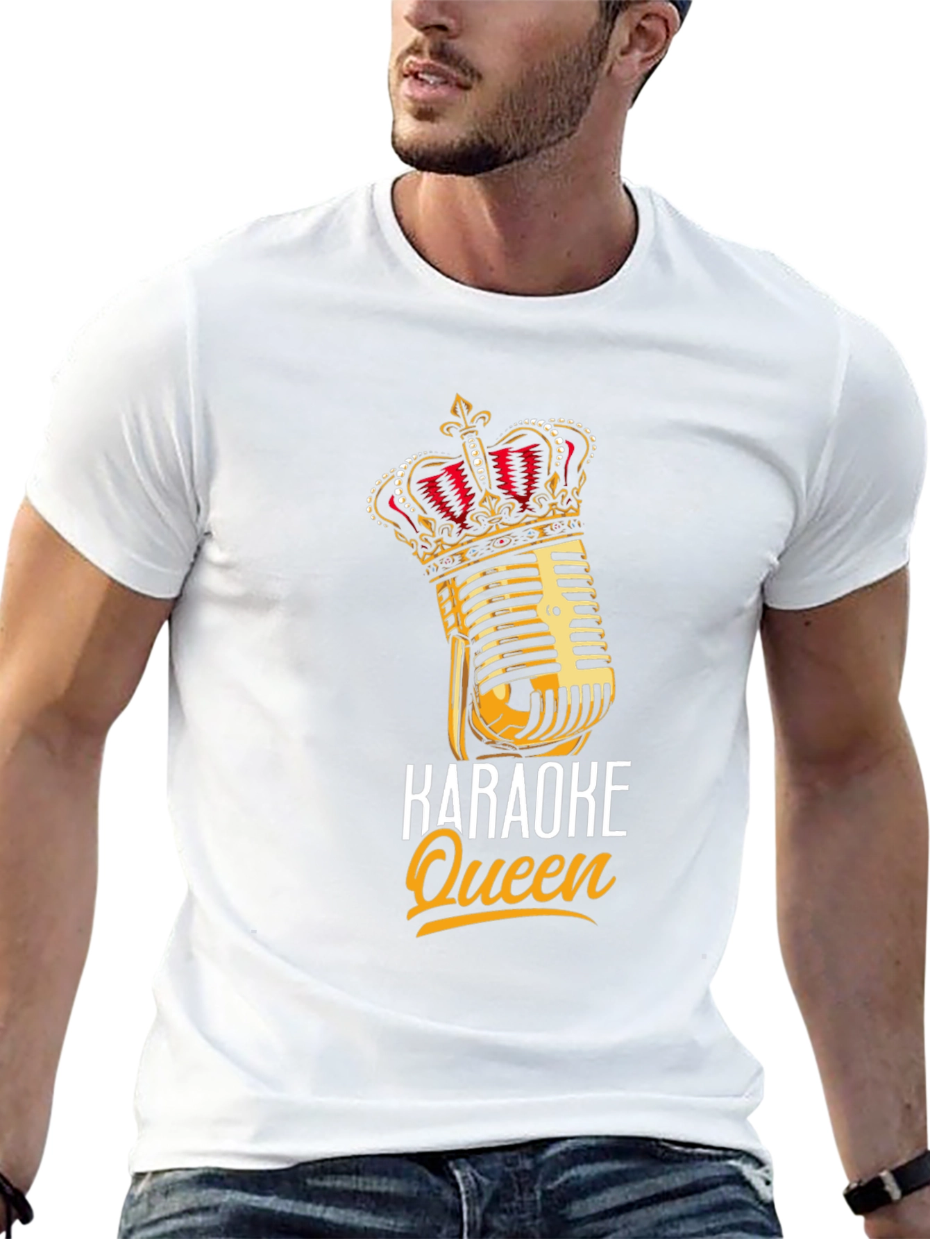 Karaoke Queen Black Graphic T-Shirt