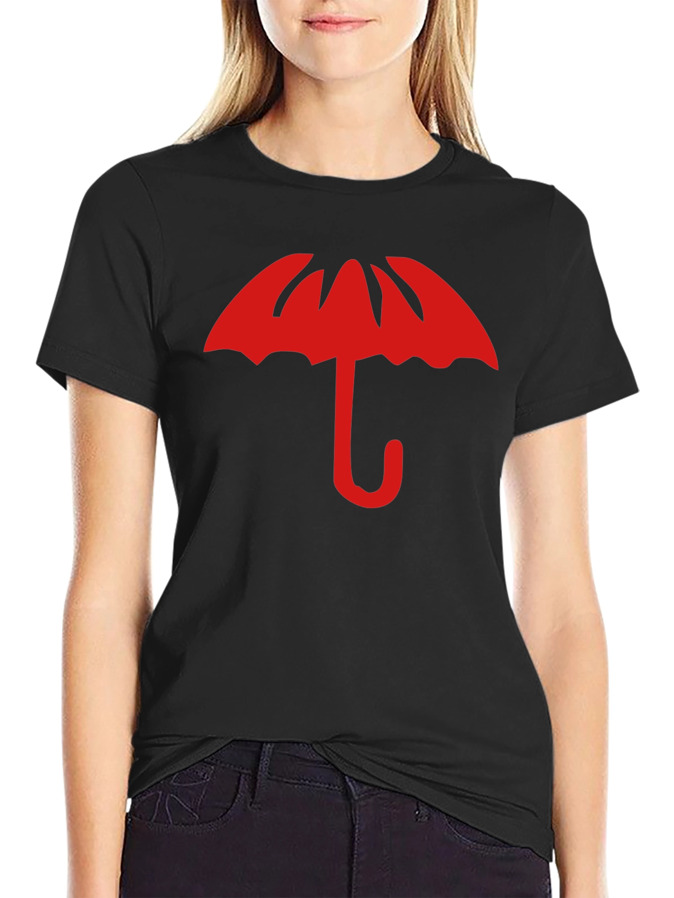 Umbrella Academy Style Graphic Tee - Black