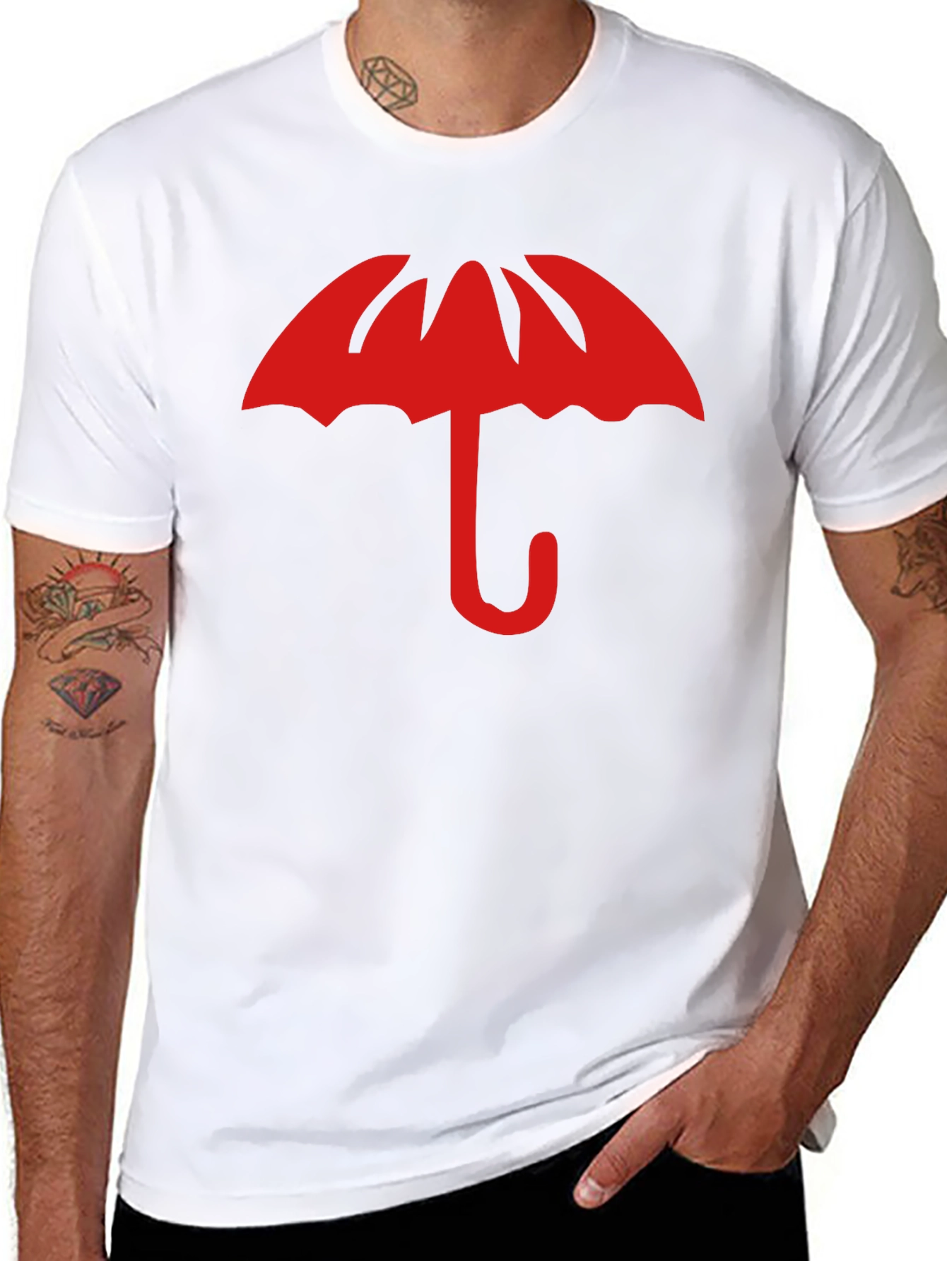 Umbrella Academy Style Graphic Tee - Black