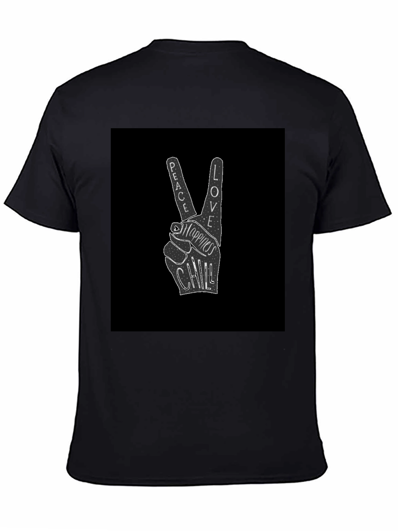 Peace Love Happiness Chill Graphic Tee