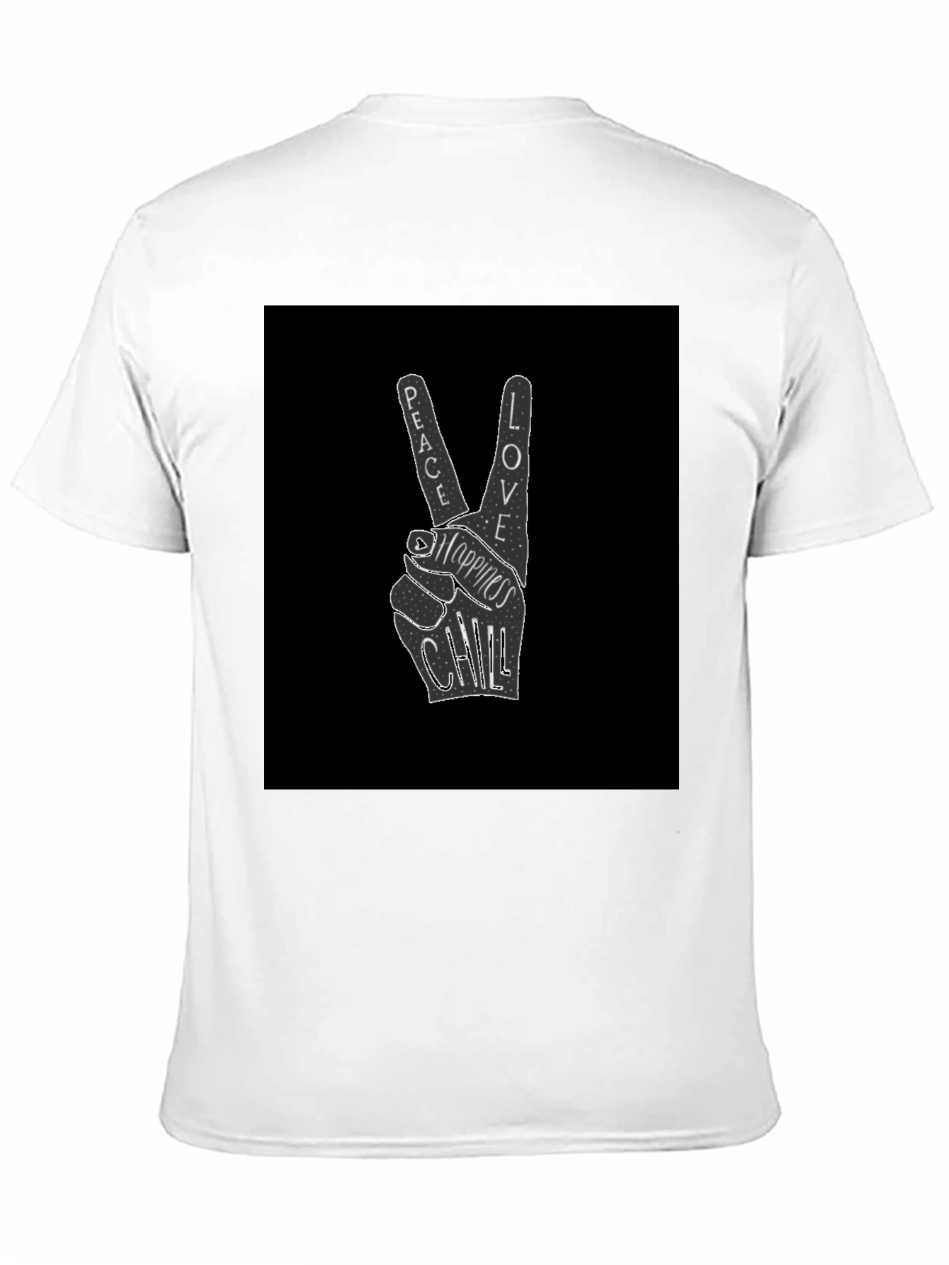 Peace Love Happiness Chill Graphic Tee