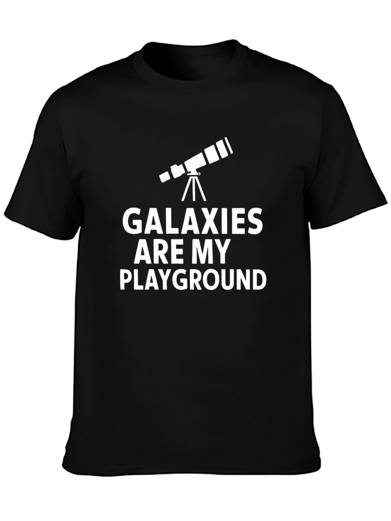 Galaxies Are My Playground Black T-Shirt