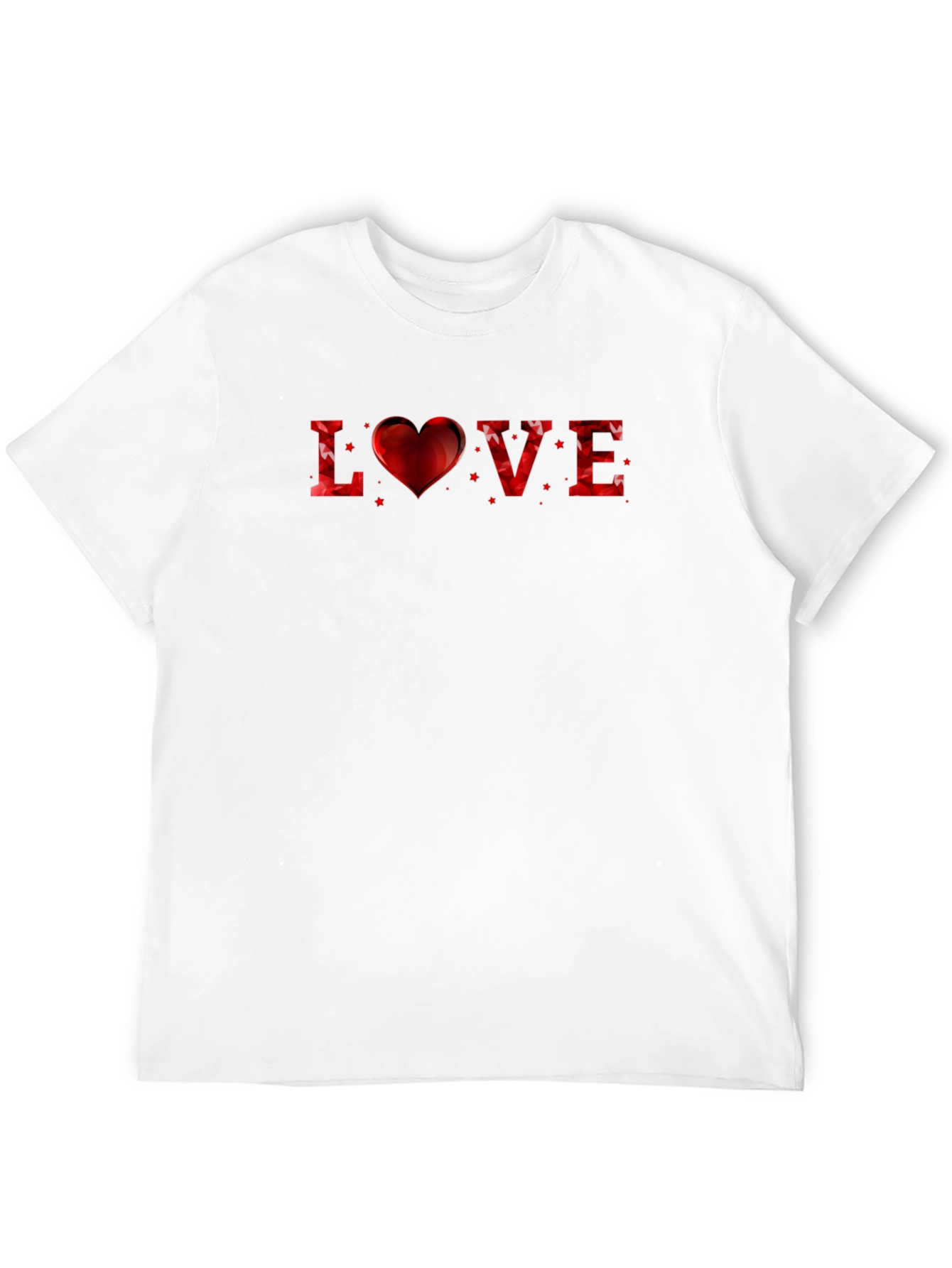 Love Heart Valentines Graphic T-Shirt