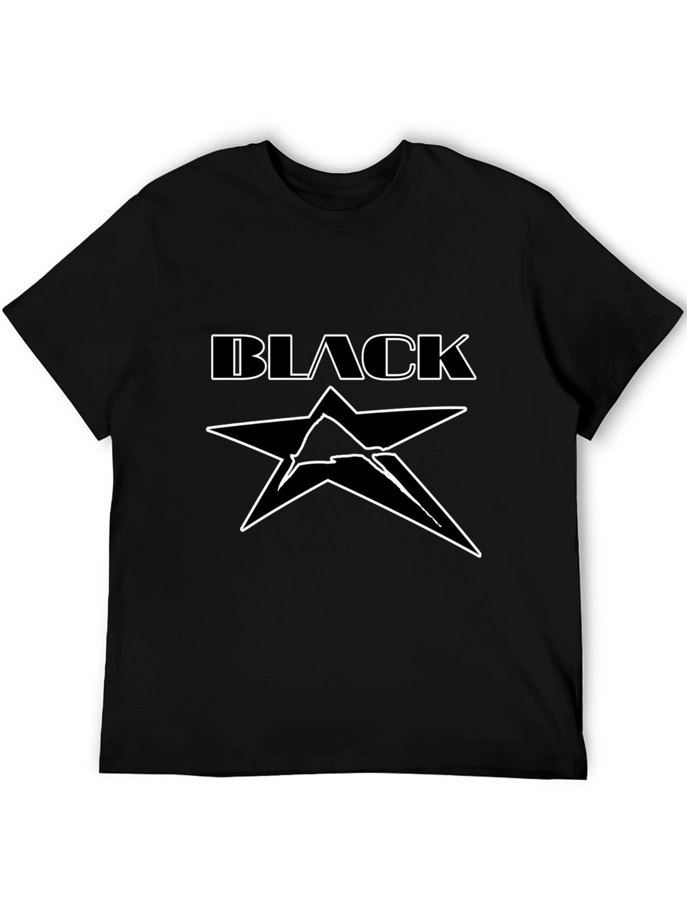 Black Star Graphic Tee - Modern Unisex T-Shirt