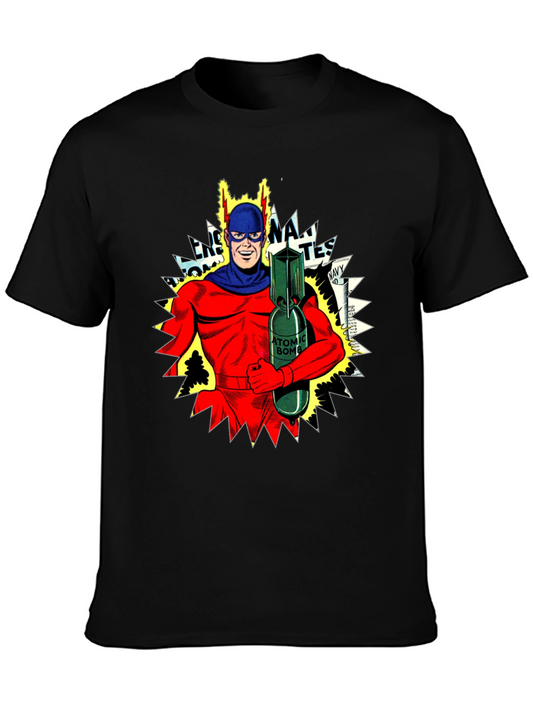 Atomic Bomb Superhero Graphic T-Shirt