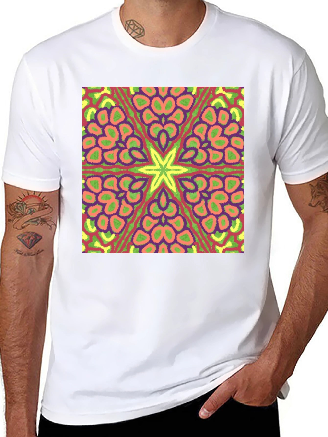 Kaleidoscope Starburst Tee - Black