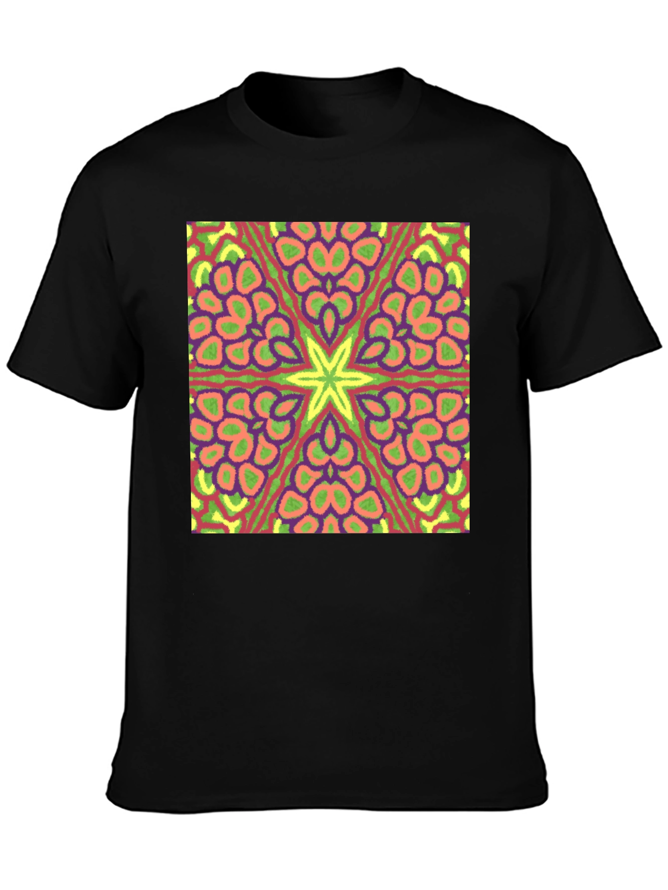 Kaleidoscope Starburst Tee - Black