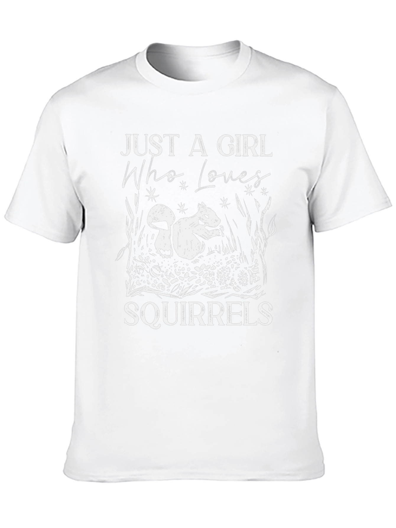 Just A Girl Who Loves Squirrels Graphic T-Shirt