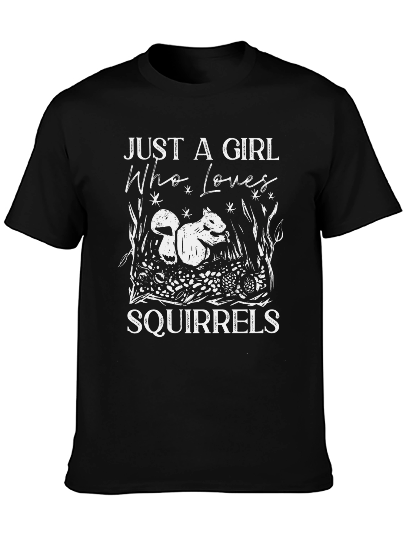 Just A Girl Who Loves Squirrels Graphic T-Shirt