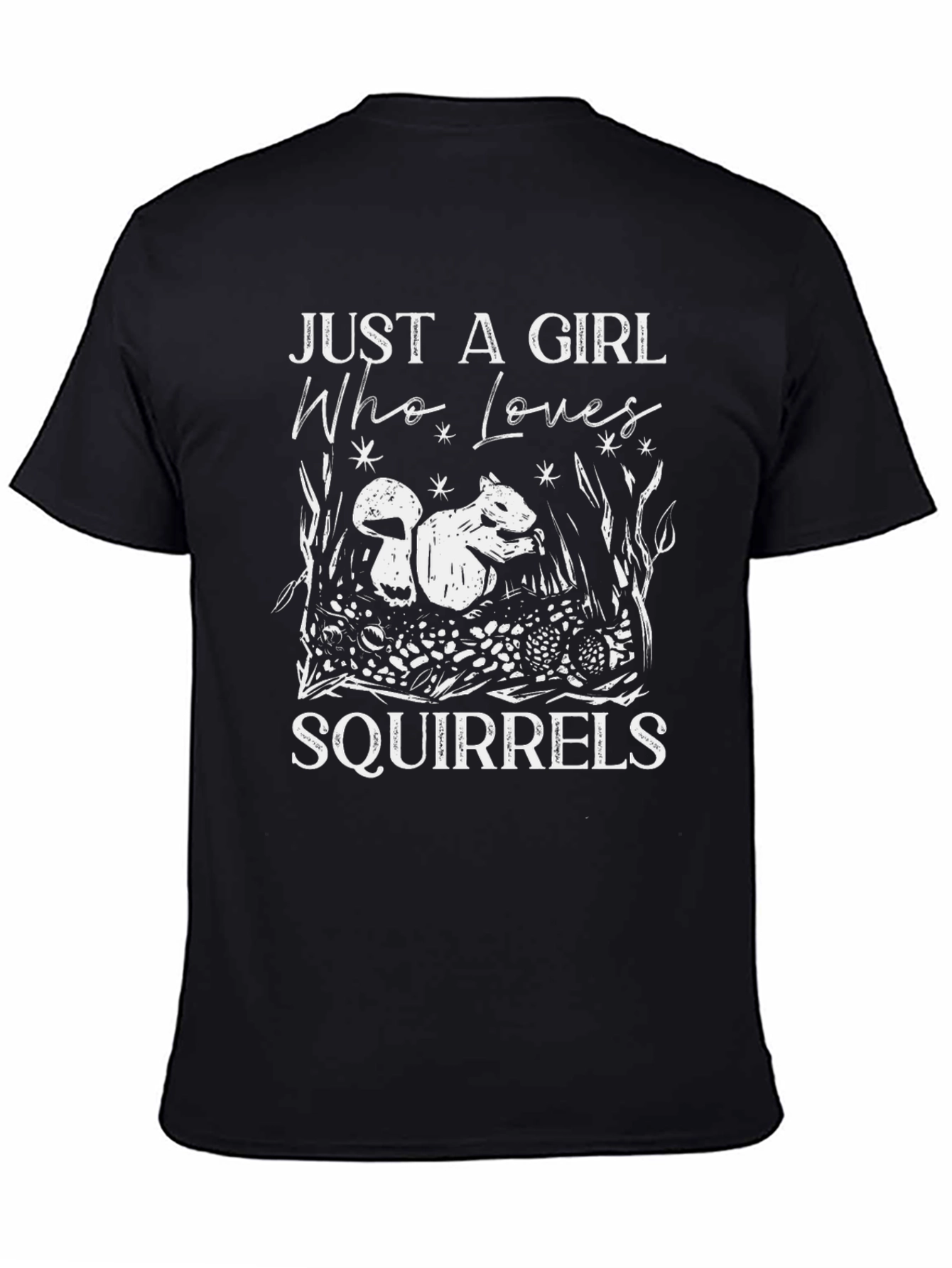 Just A Girl Who Loves Squirrels Graphic T-Shirt