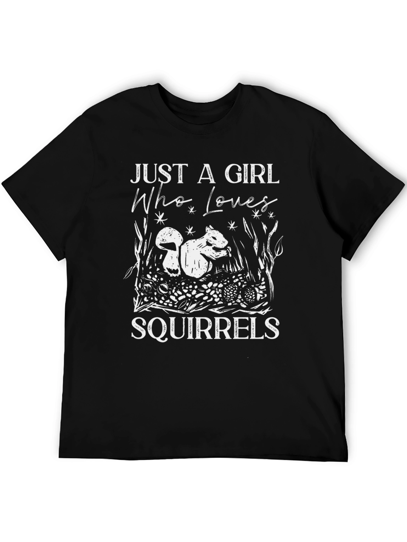 Just A Girl Who Loves Squirrels Graphic T-Shirt