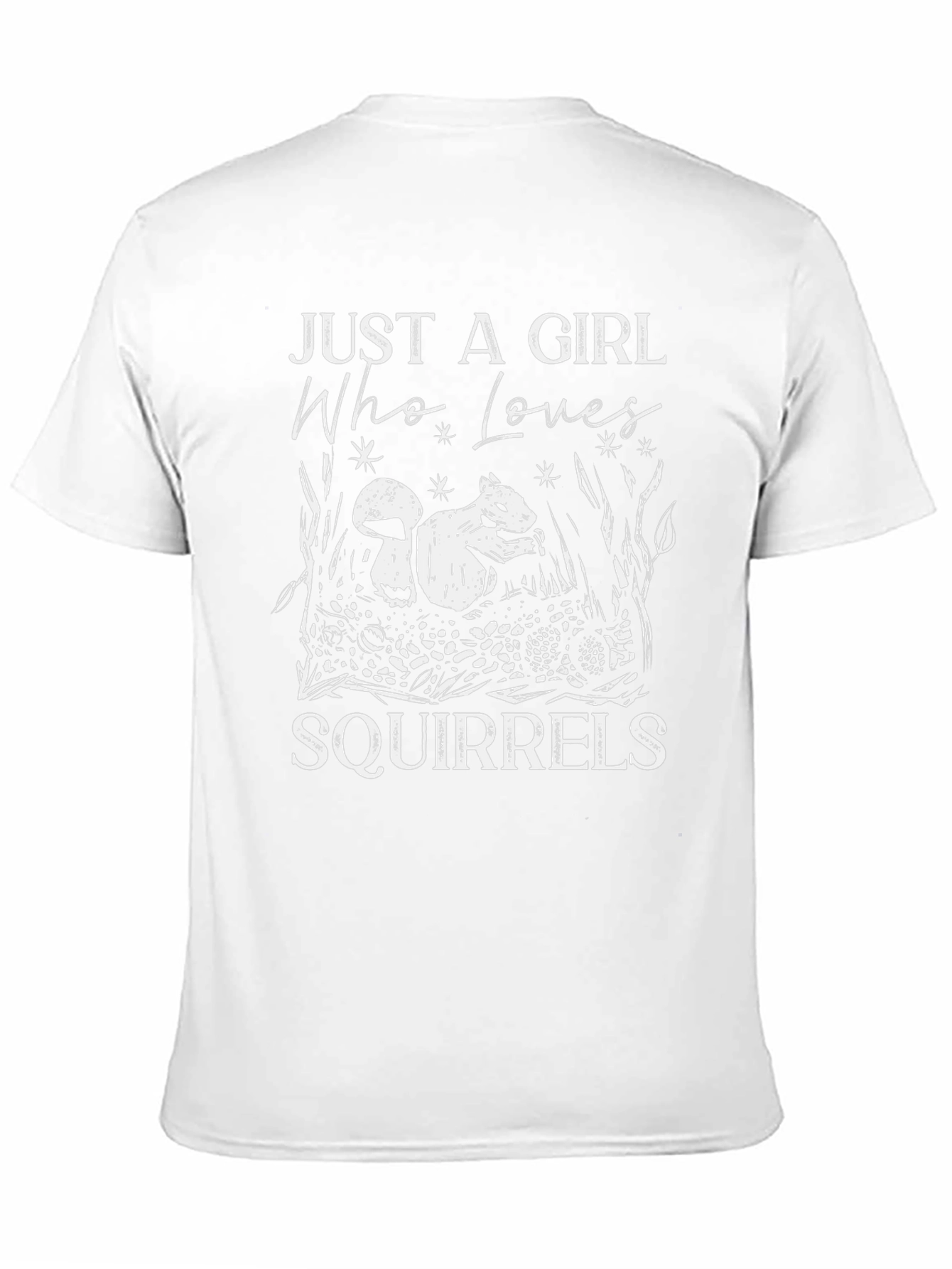 Just A Girl Who Loves Squirrels Graphic T-Shirt