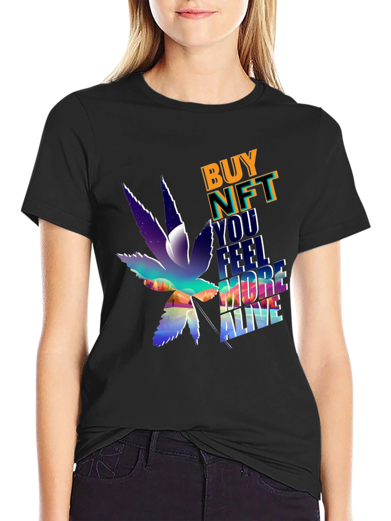 Buy NFT Feel More Alive Graphic T-Shirt