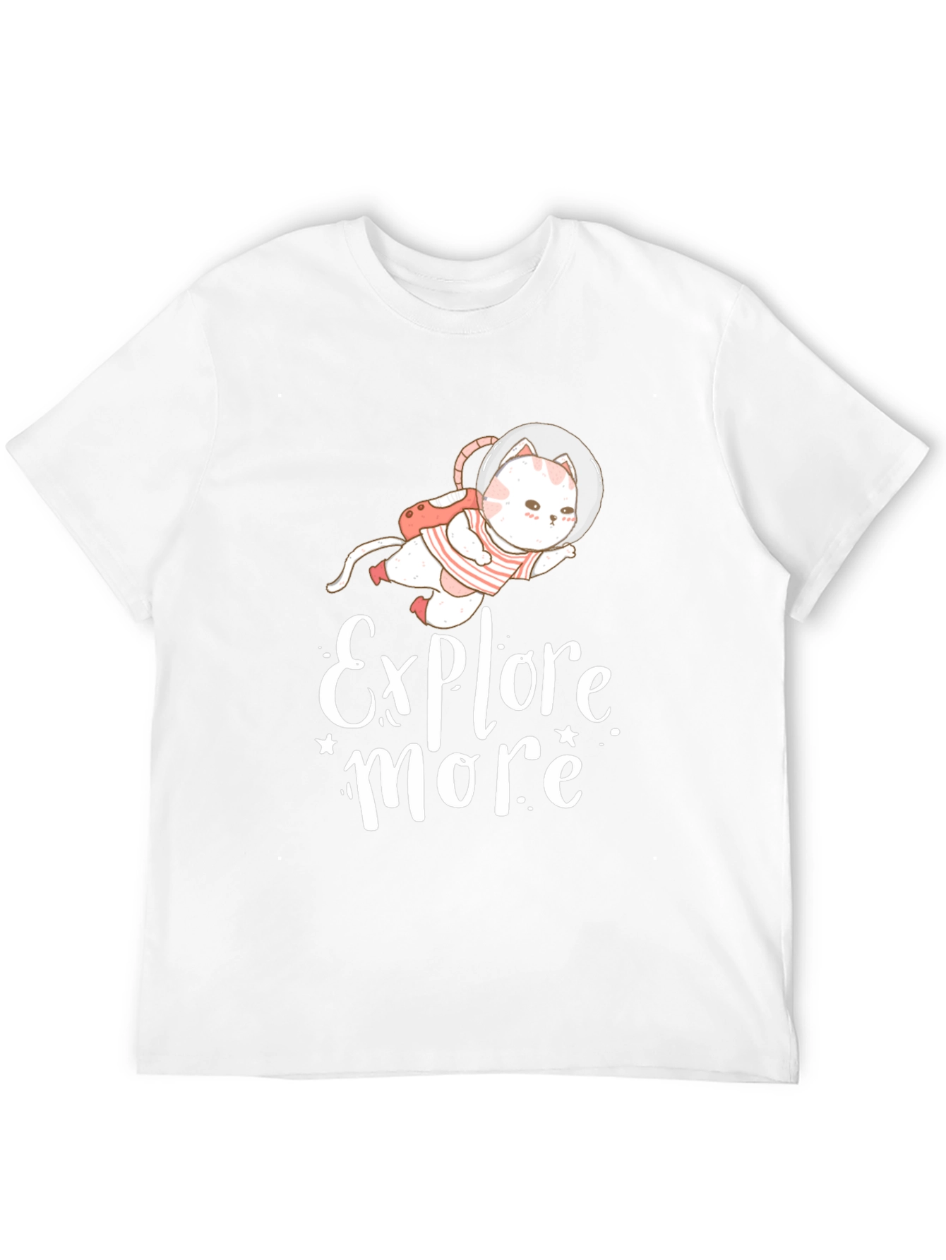 Explore More Cat Astronaut Graphic Tee