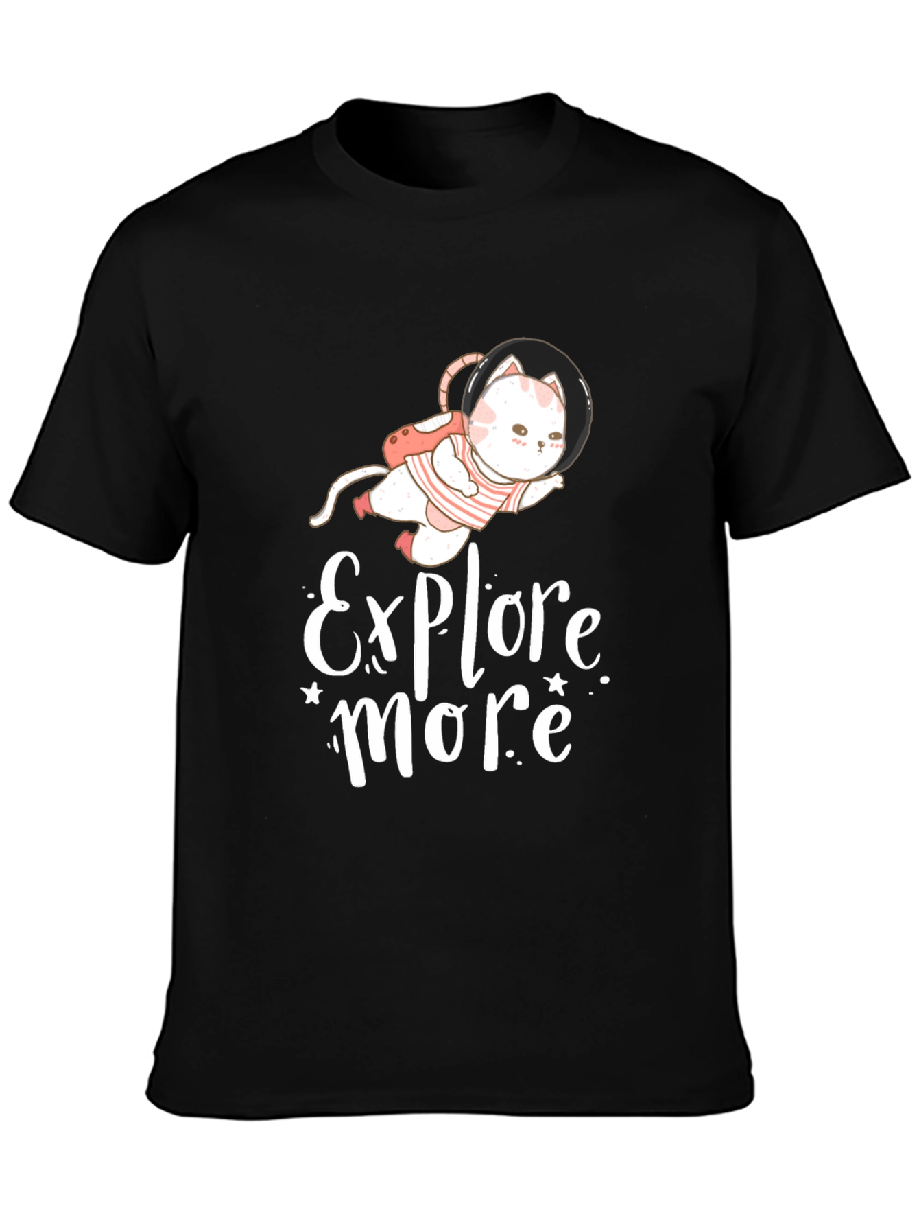 Explore More Cat Astronaut Graphic Tee