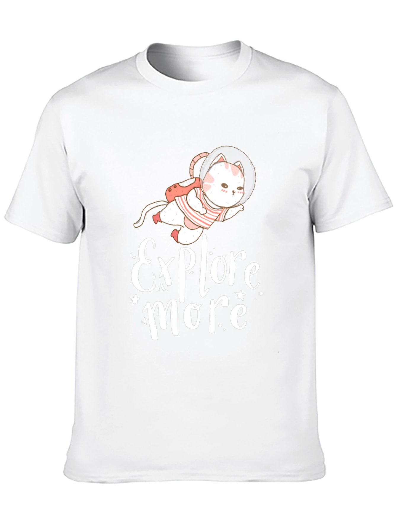 Explore More Cat Astronaut Graphic Tee