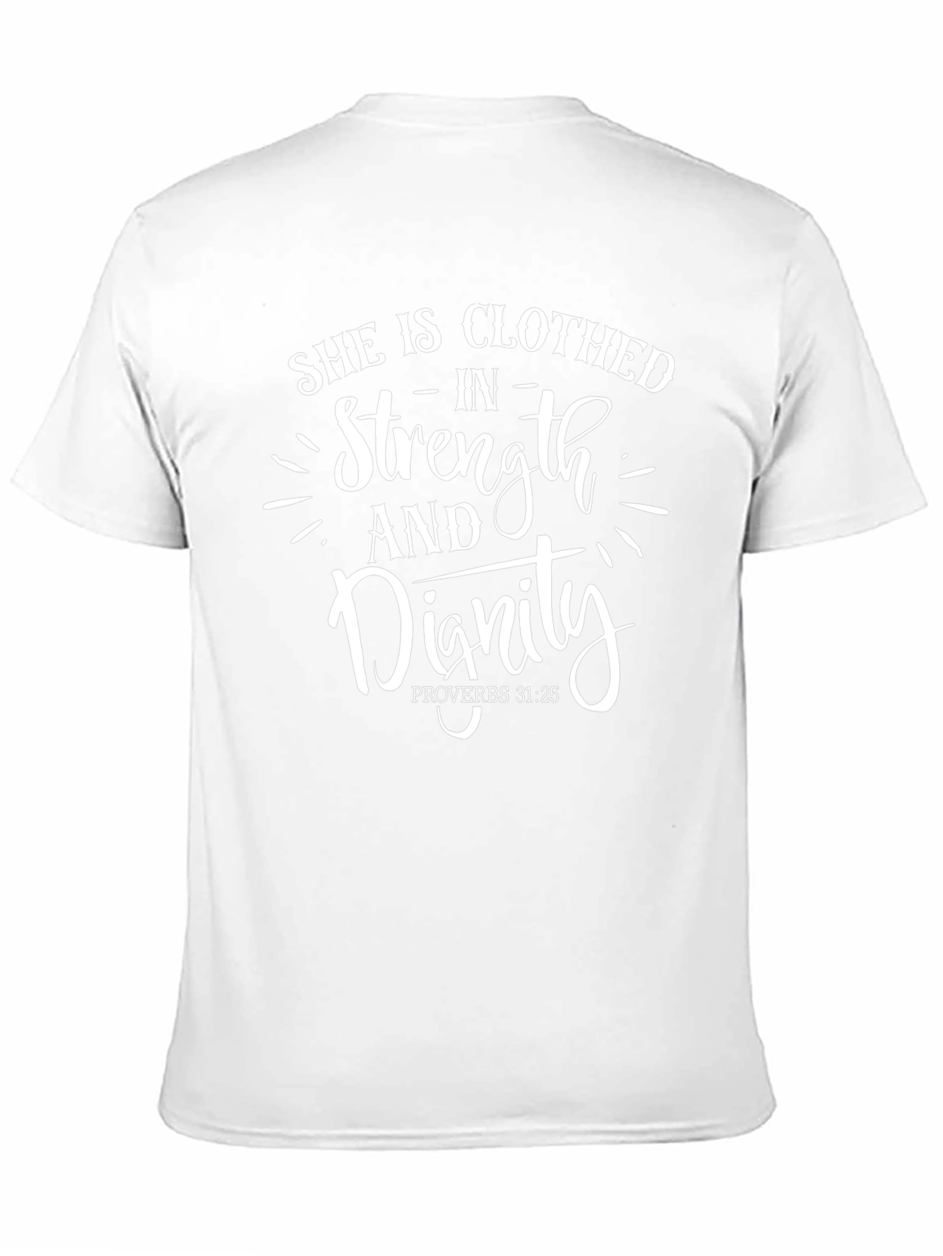 She Is Clothed In Strength & Dignity Black T-Shirt