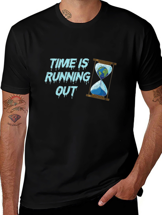 Time Is Running Out Graphic Tee - Save The Planet