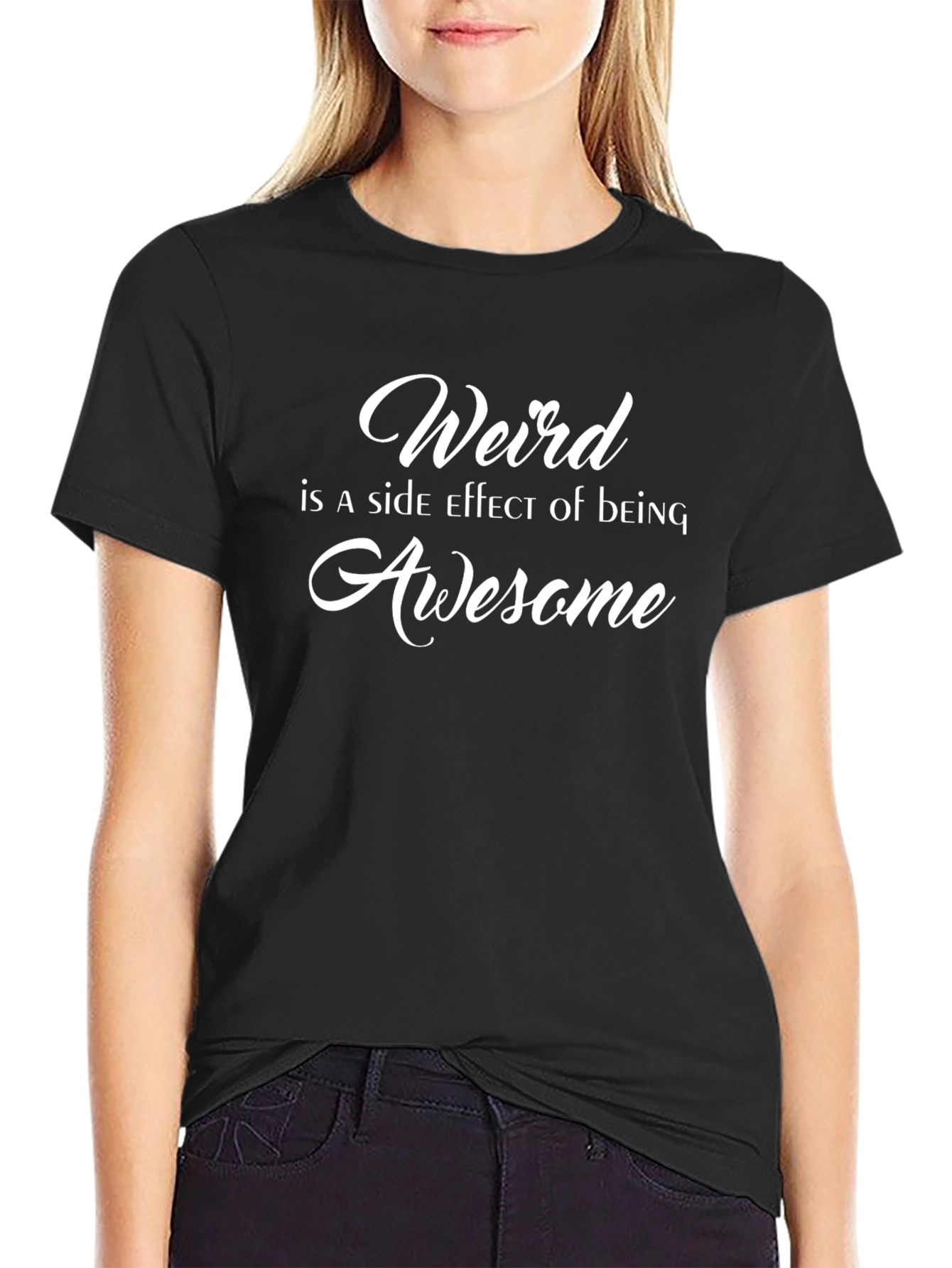 Weird Awesome Black T-Shirt