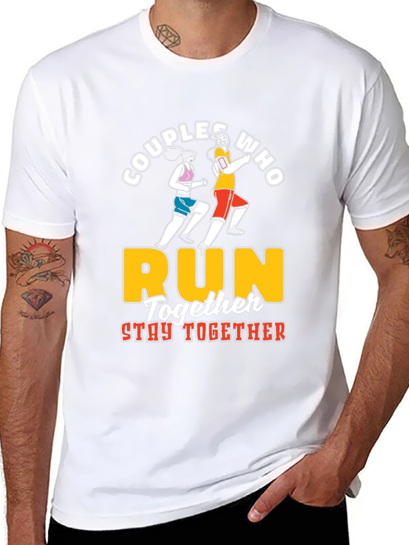 Couples Who Run Together T-Shirt