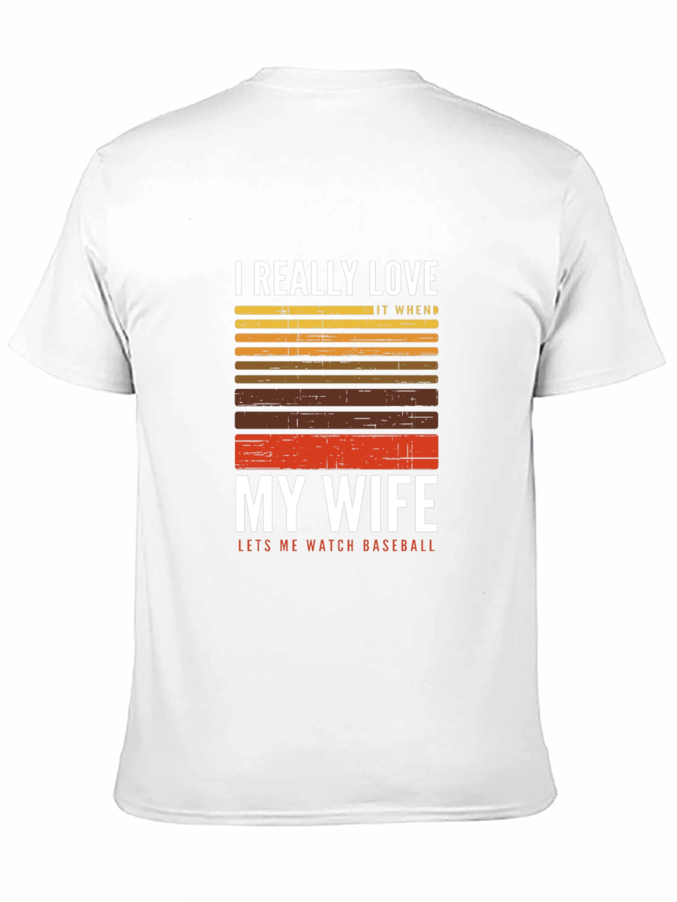 I Love My Wife Baseball T-Shirt - Black