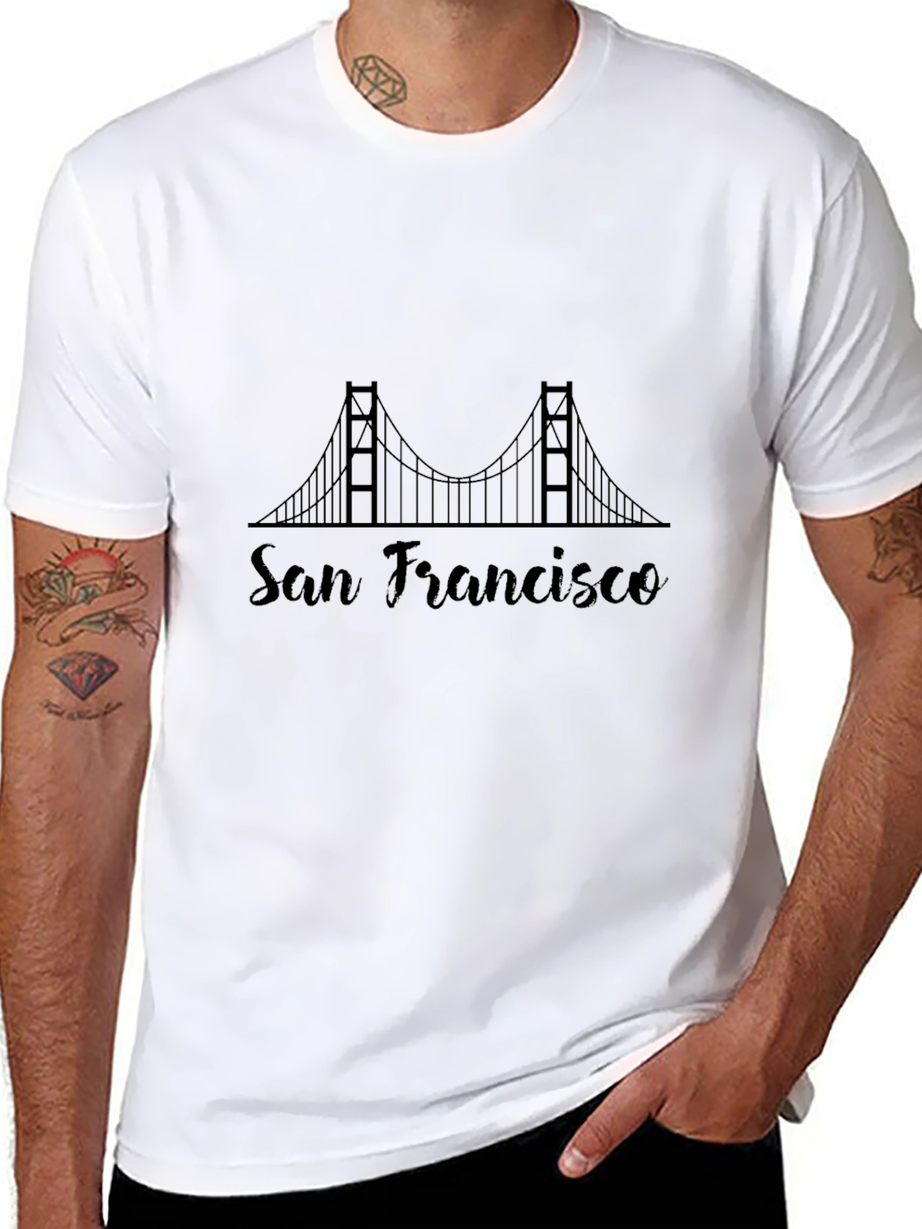 San Francisco Bridge Graphic T-Shirt