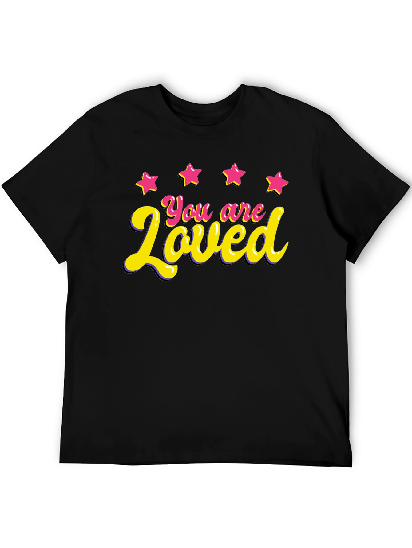 You are Loved Graphic T-Shirt - Black