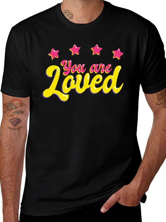 You are Loved Graphic T-Shirt - Black