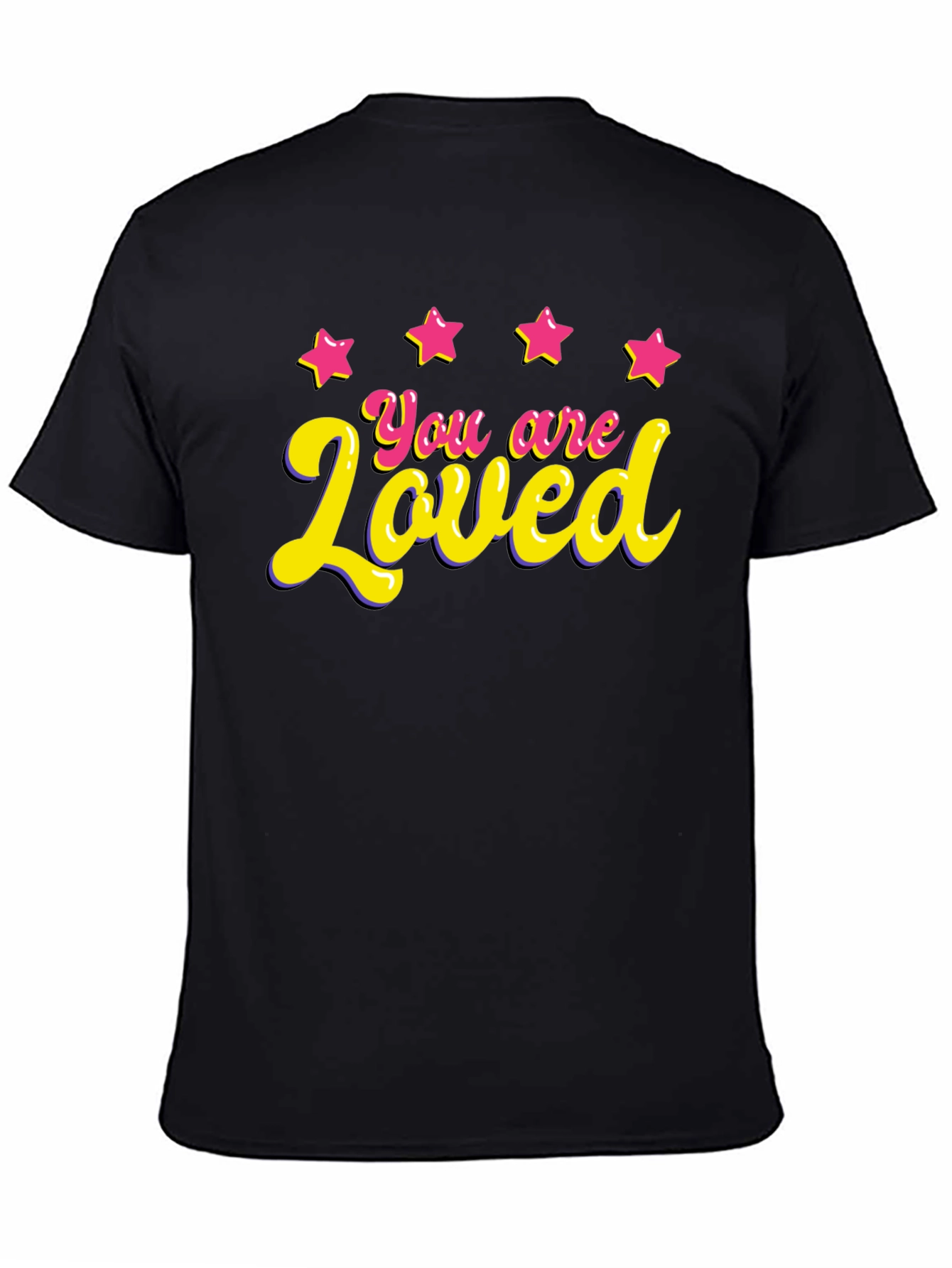 You are Loved Graphic T-Shirt - Black
