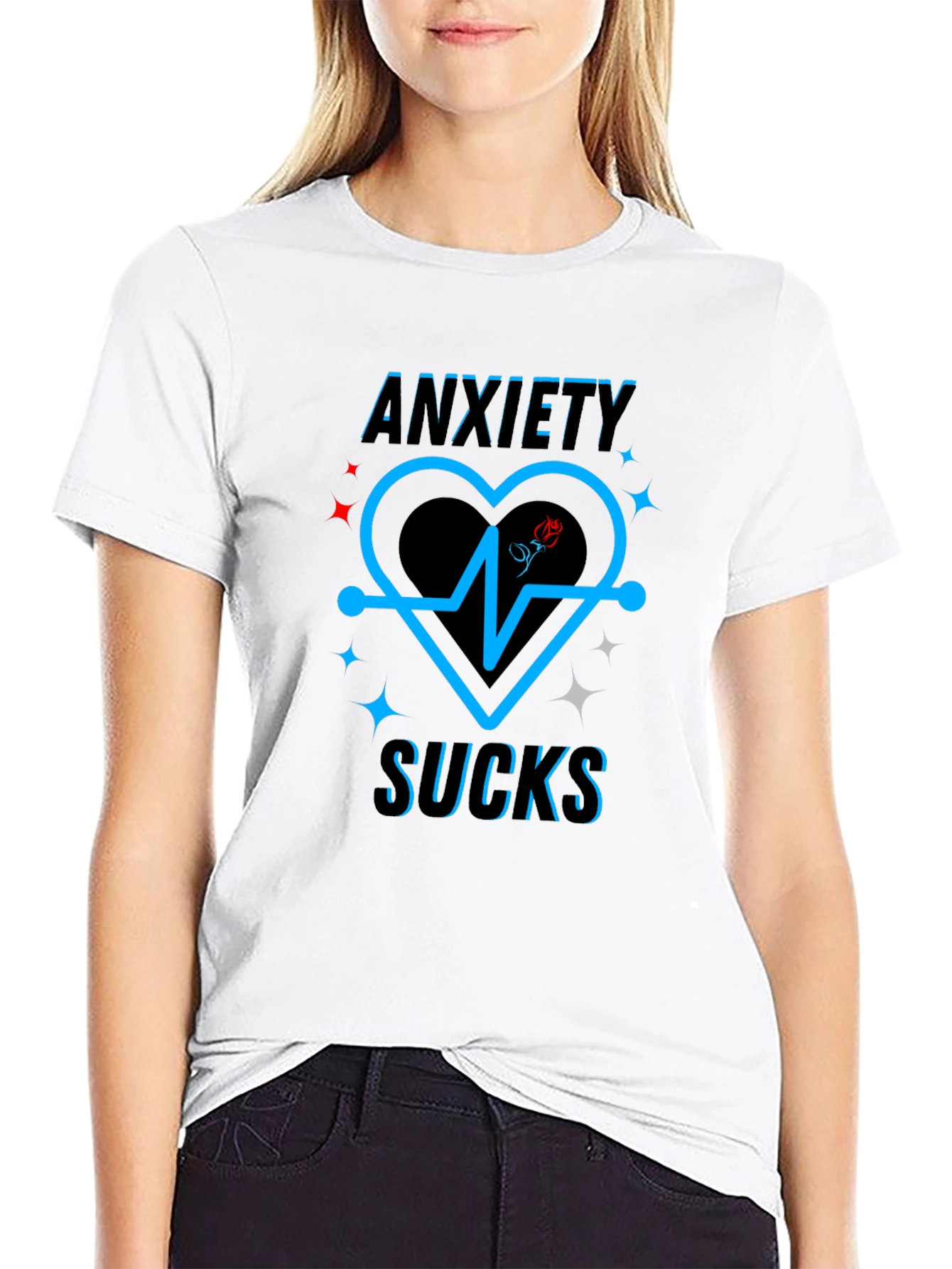 Anxiety Sucks Graphic T-Shirt