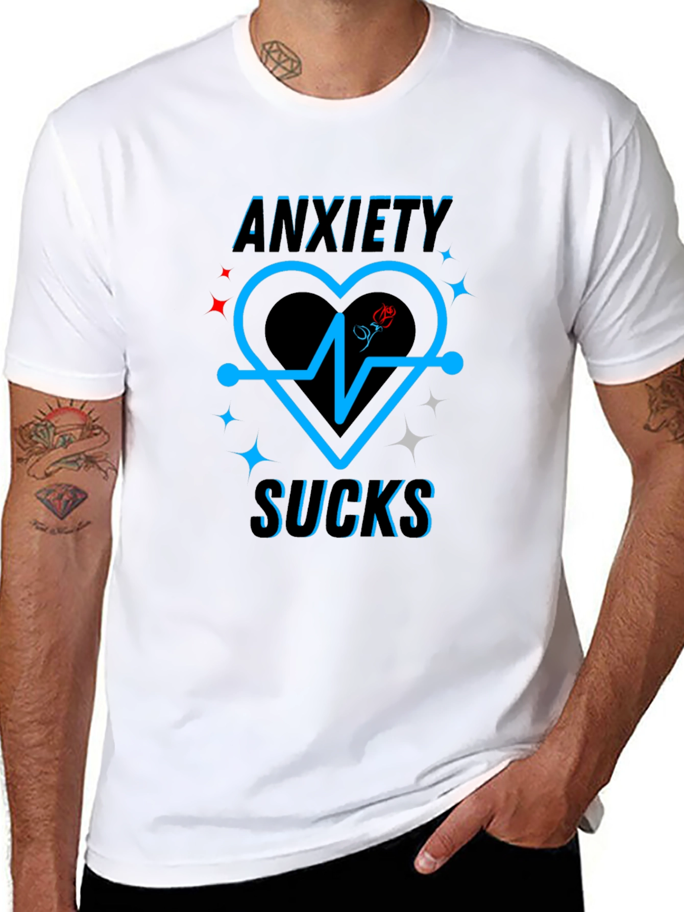 Anxiety Sucks Graphic T-Shirt