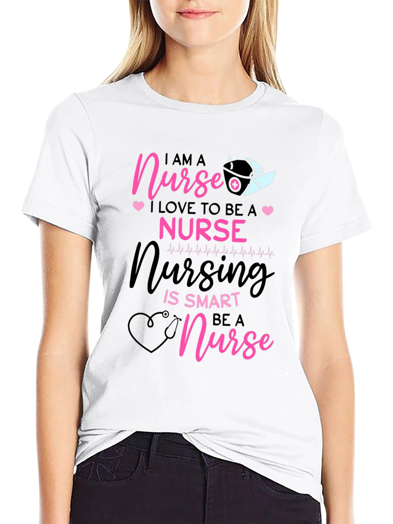 I AM A Nurse Black T-Shirt