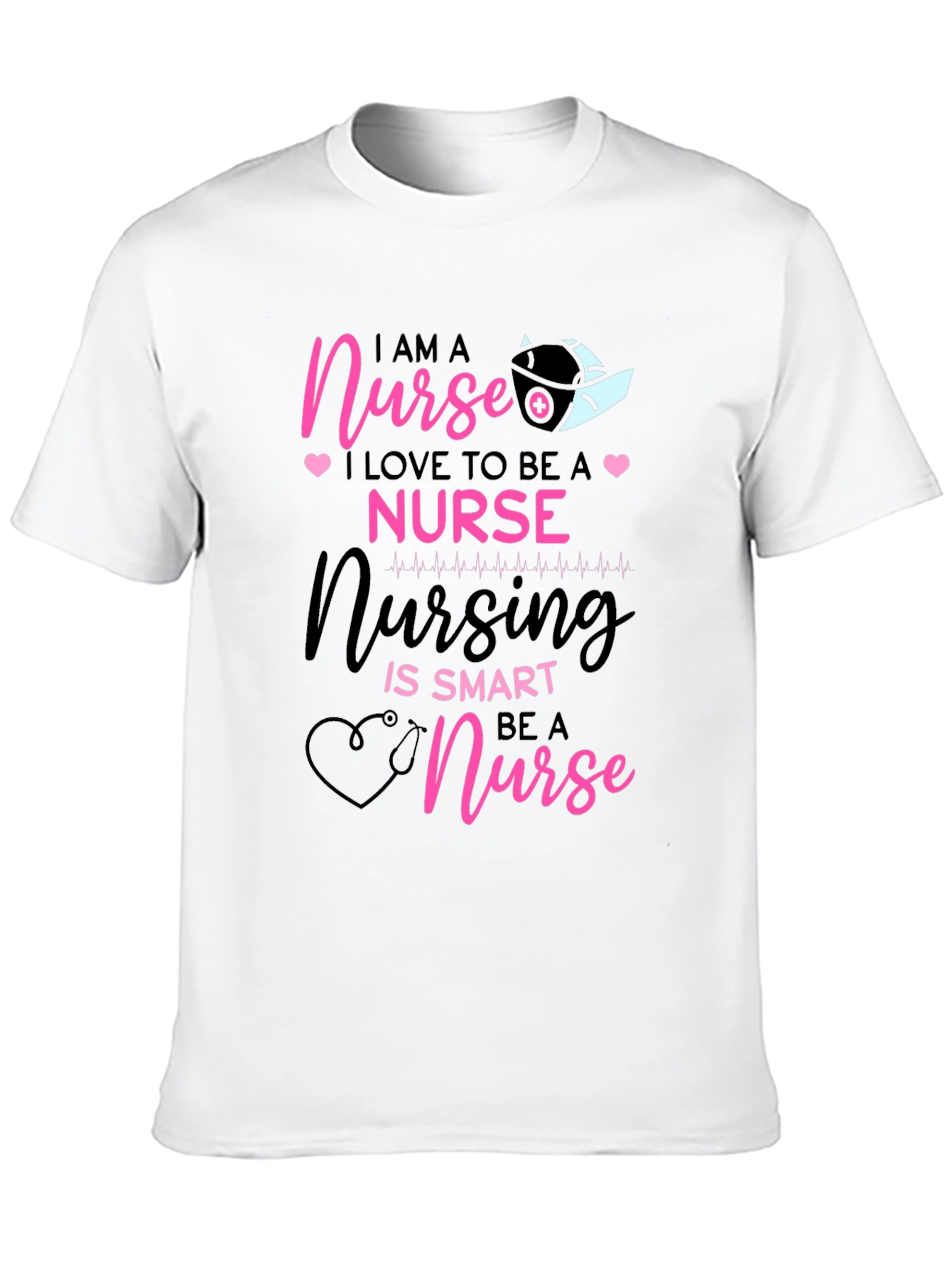 I AM A Nurse Black T-Shirt