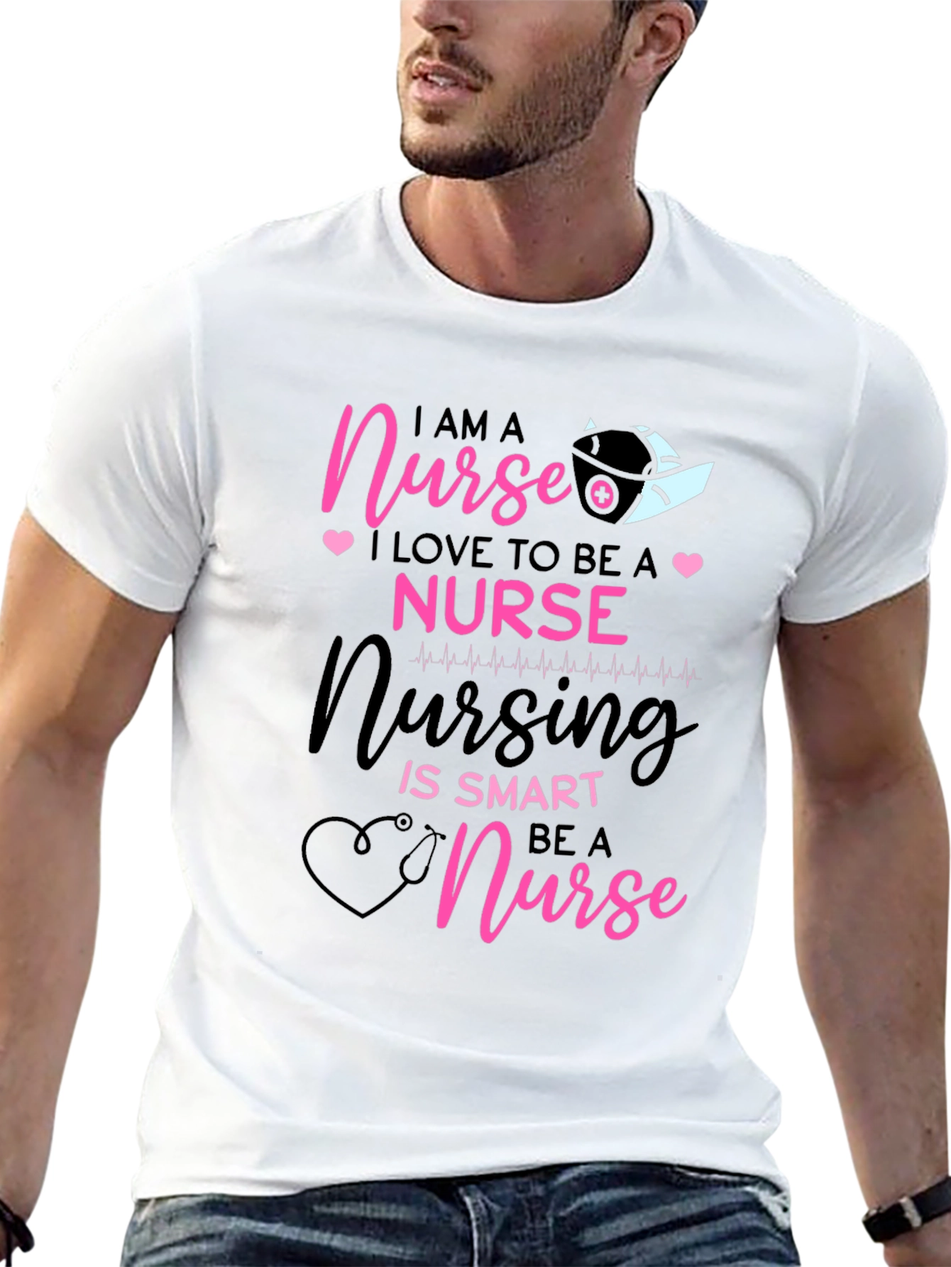 I AM A Nurse Black T-Shirt