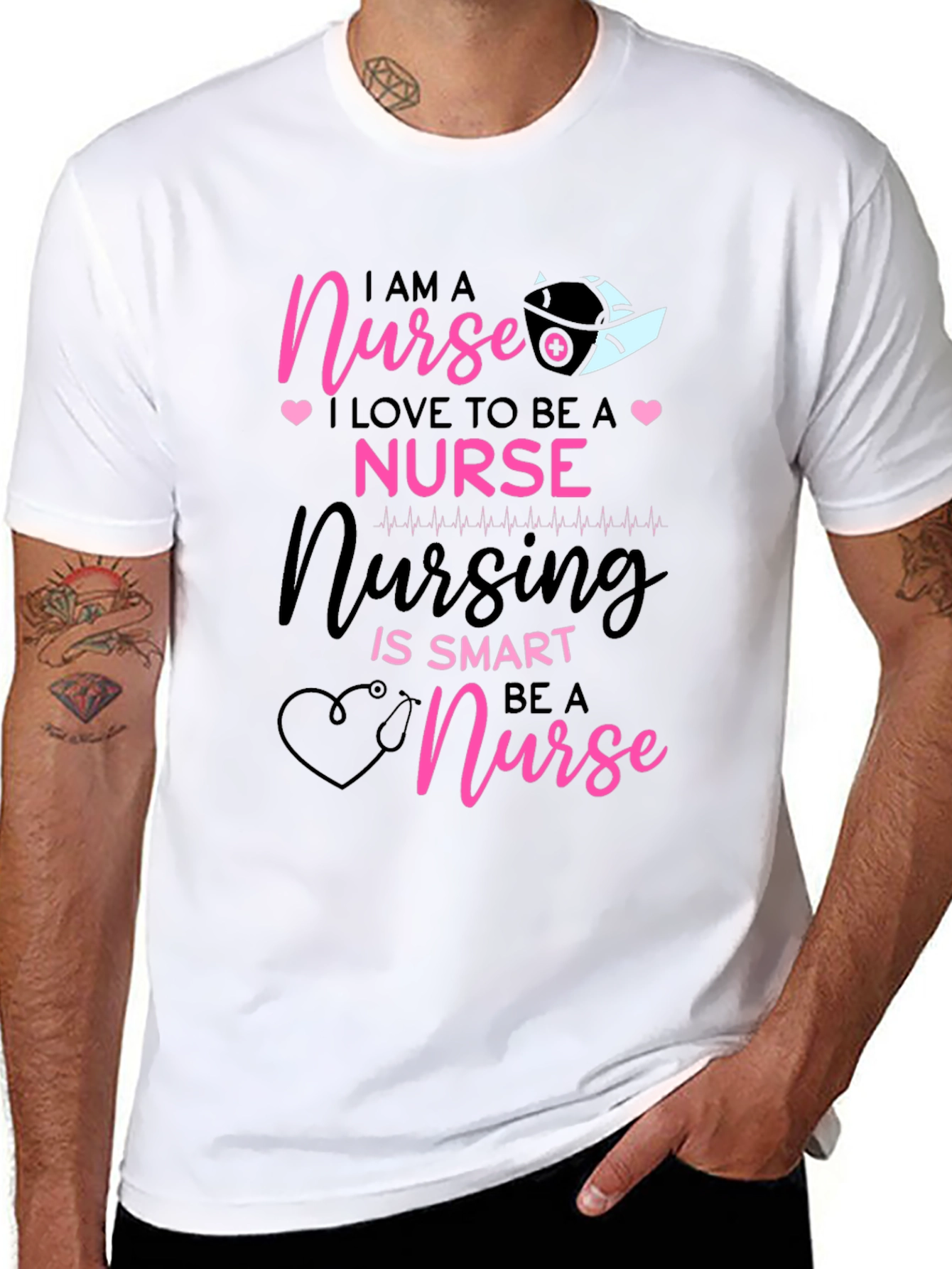 I AM A Nurse Black T-Shirt