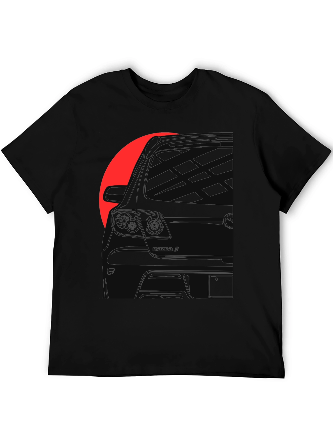 Car Silhouette Black Graphic Tee