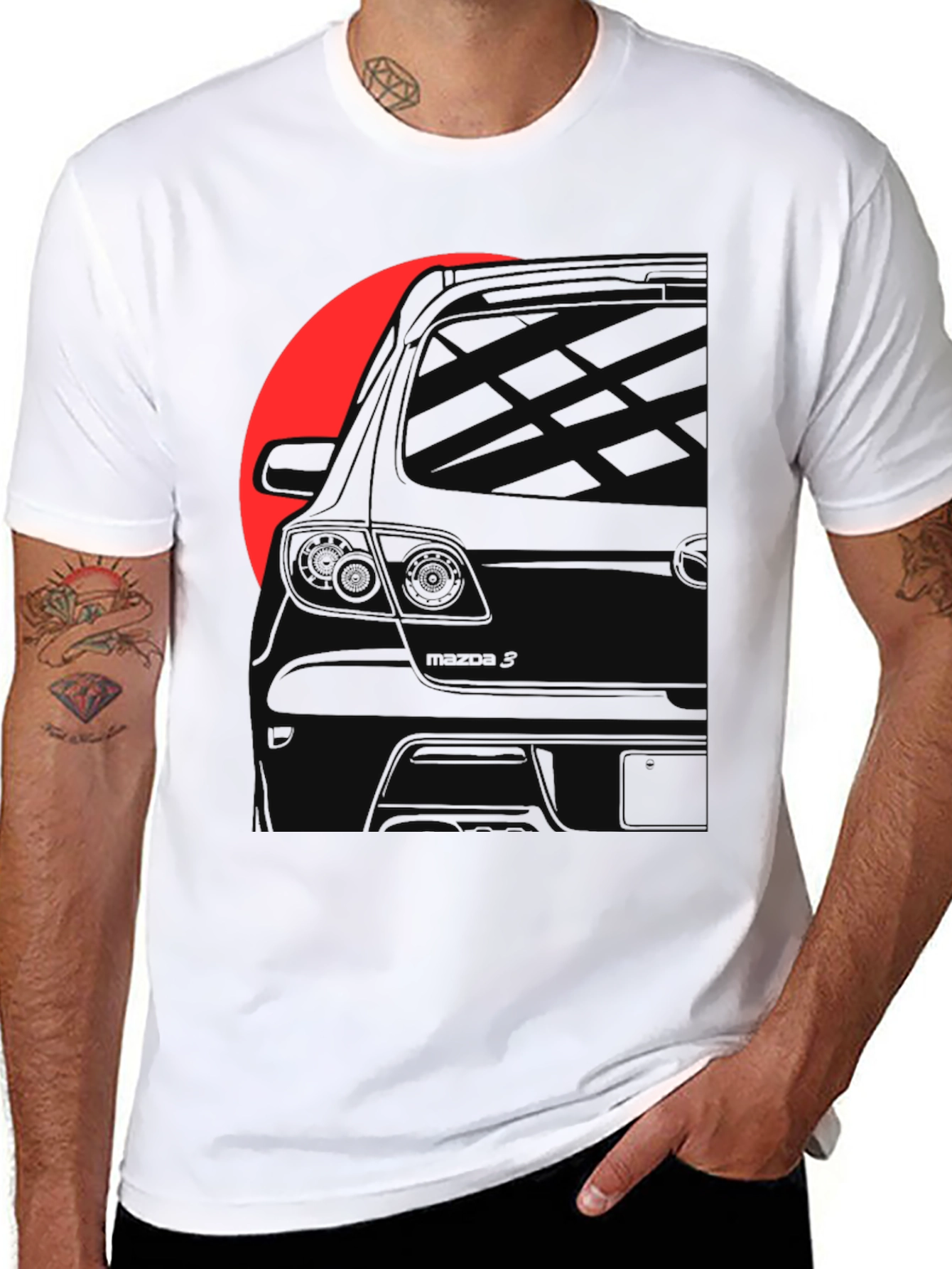 Car Silhouette Black Graphic Tee