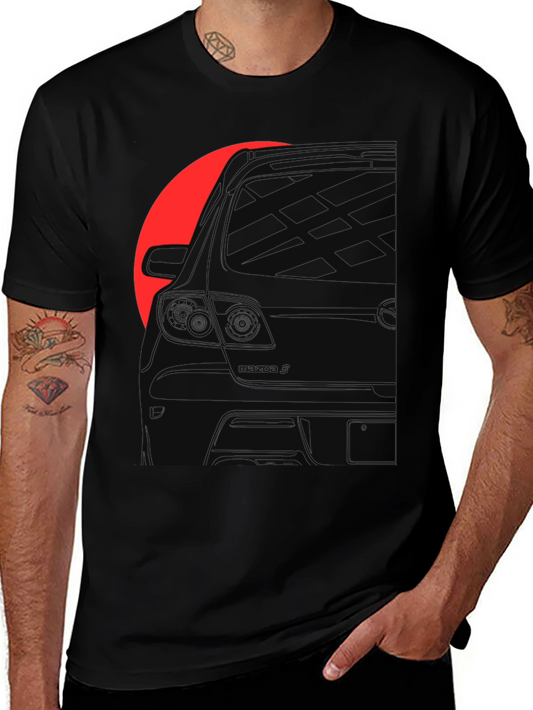 Car Silhouette Black Graphic Tee