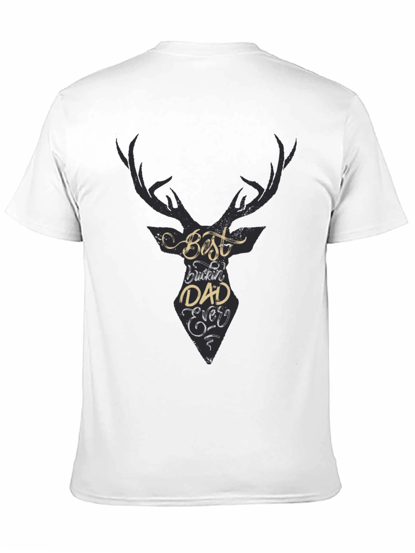 Best Buckin Dad Ever Black Tee