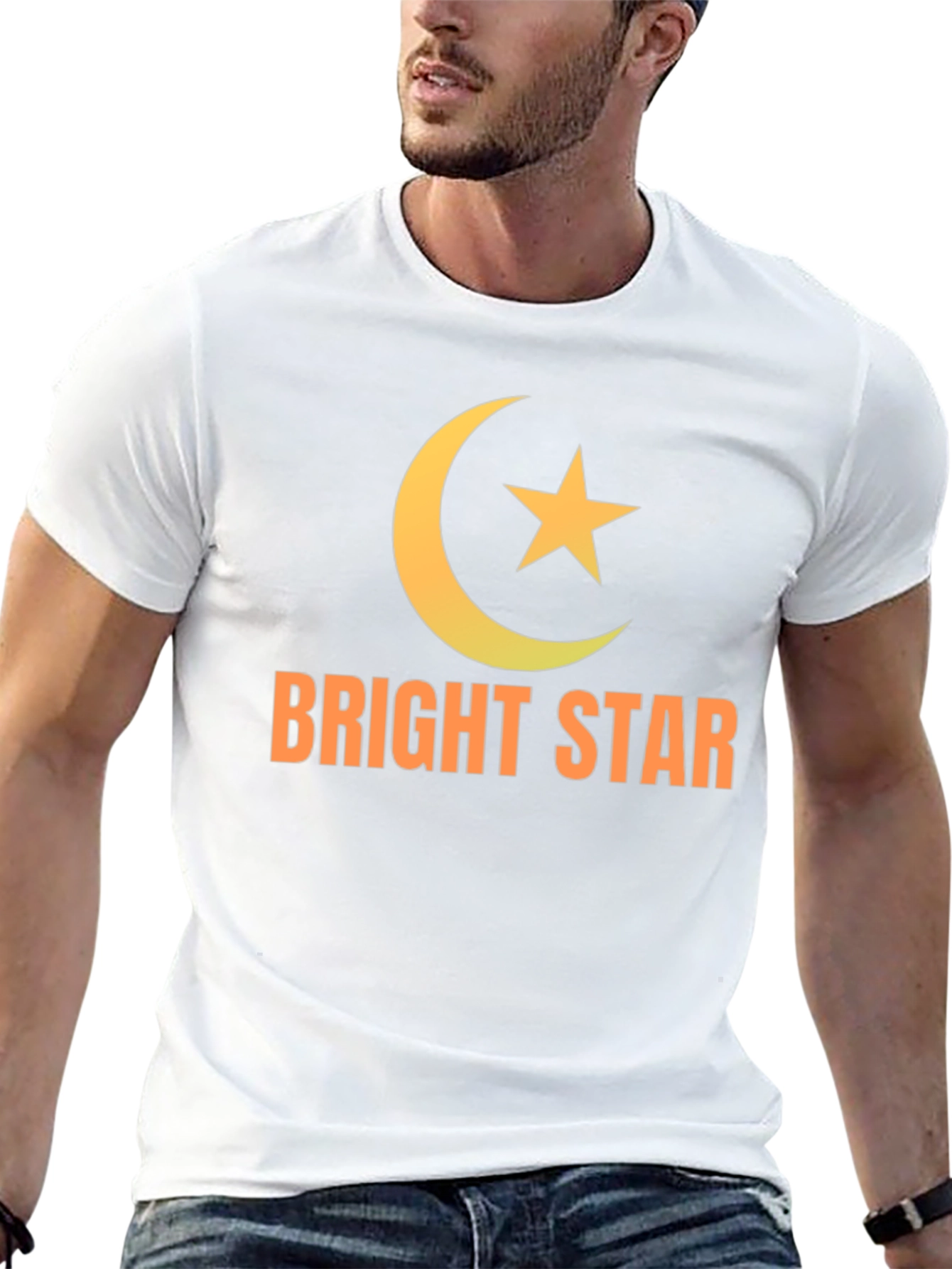 Bright Star Graphic T-Shirt - Black