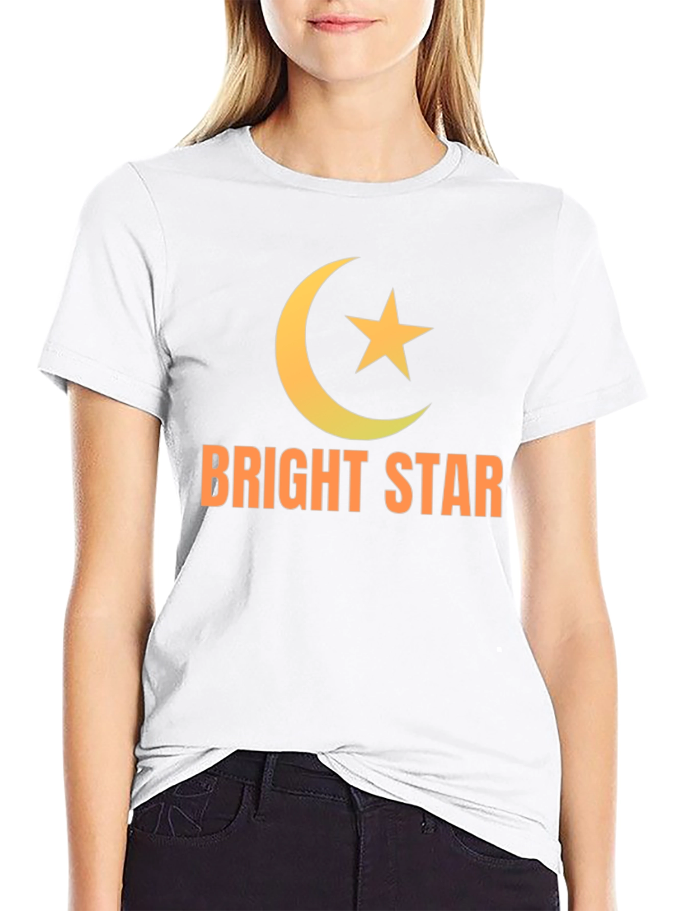 Bright Star Graphic T-Shirt - Black