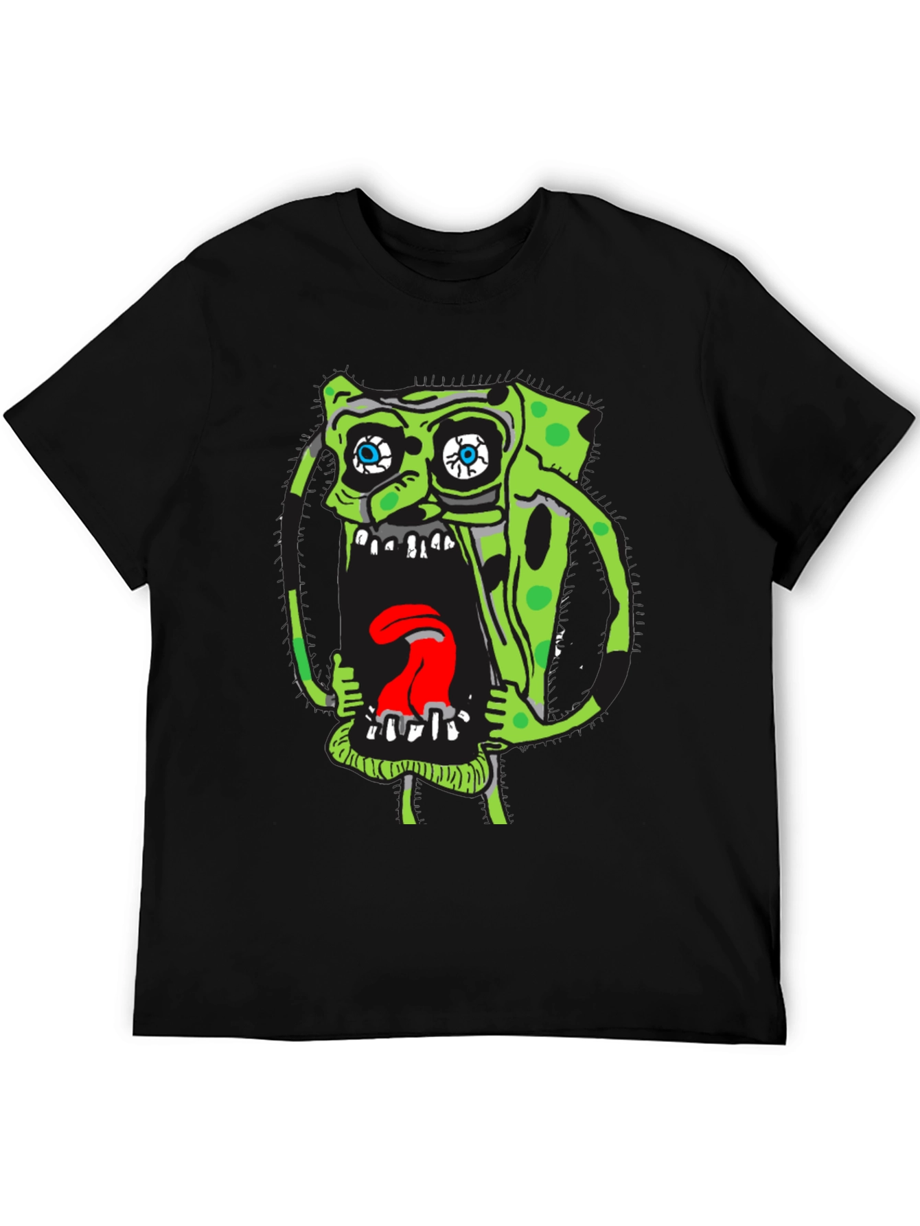 SpongeBob Scream Graphic Tee - Black