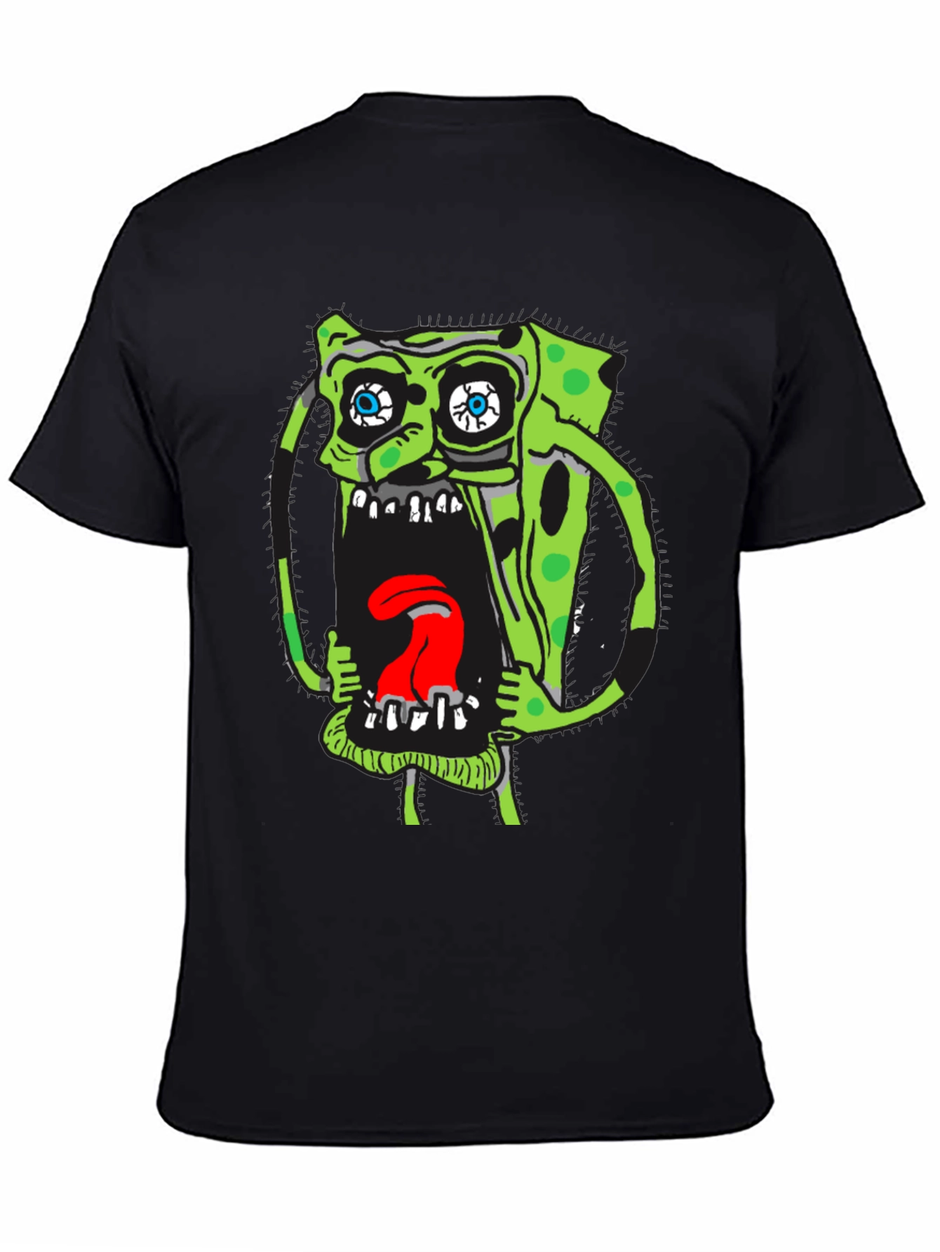 SpongeBob Scream Graphic Tee - Black