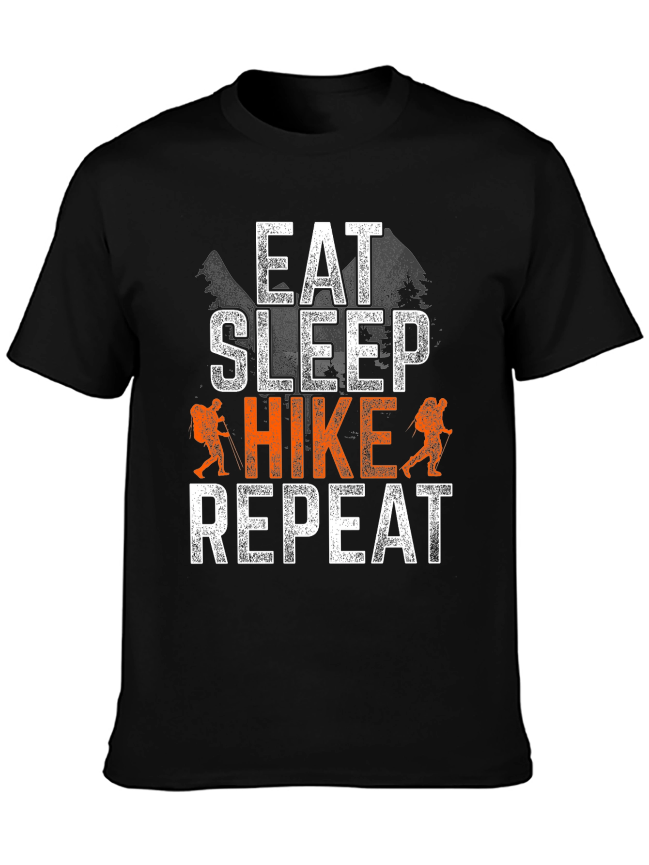 Eat Sleep Hike Repeat Black T-Shirt