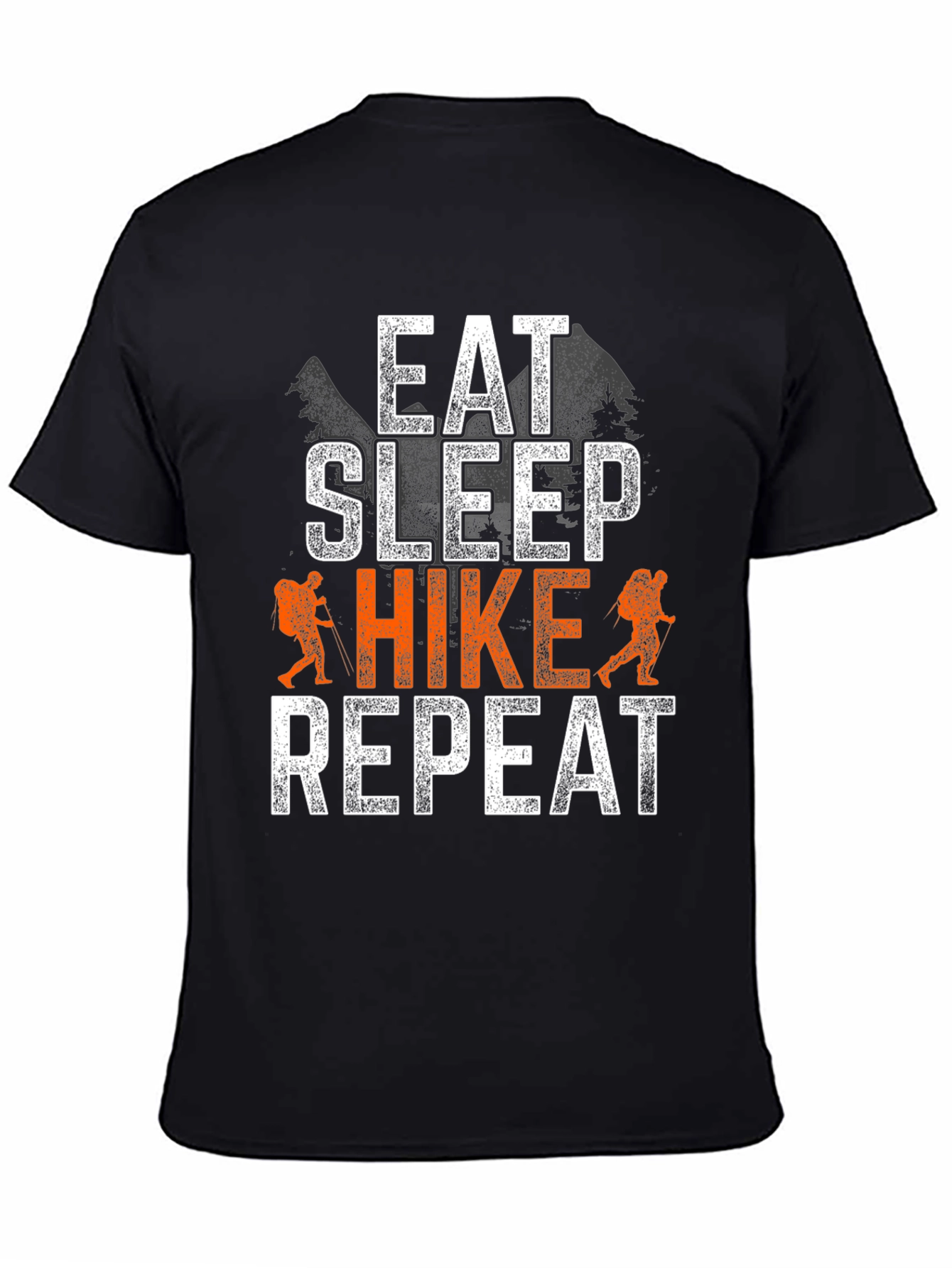 Eat Sleep Hike Repeat Black T-Shirt