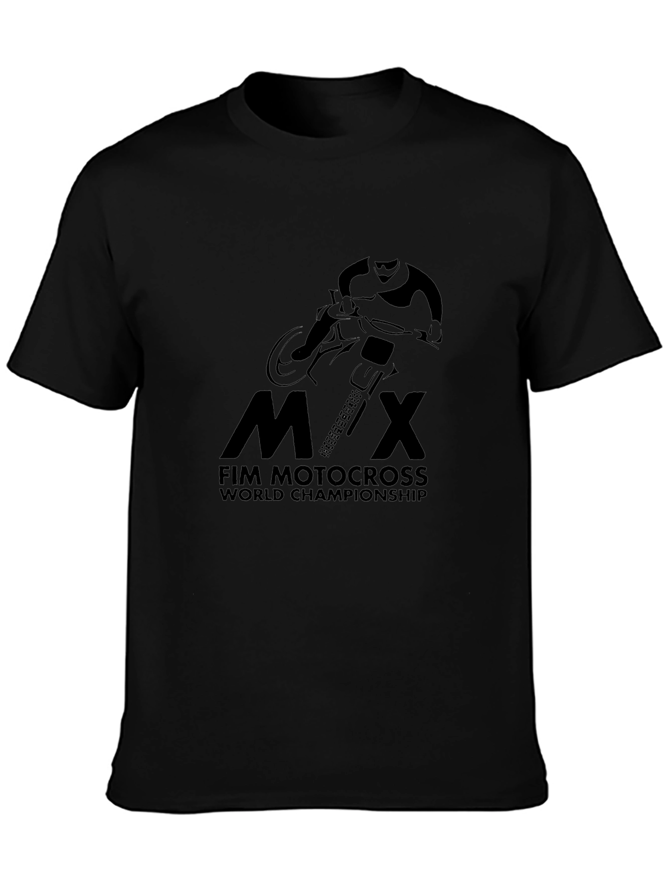 FIM Motocross World Championship Black T-Shirt
