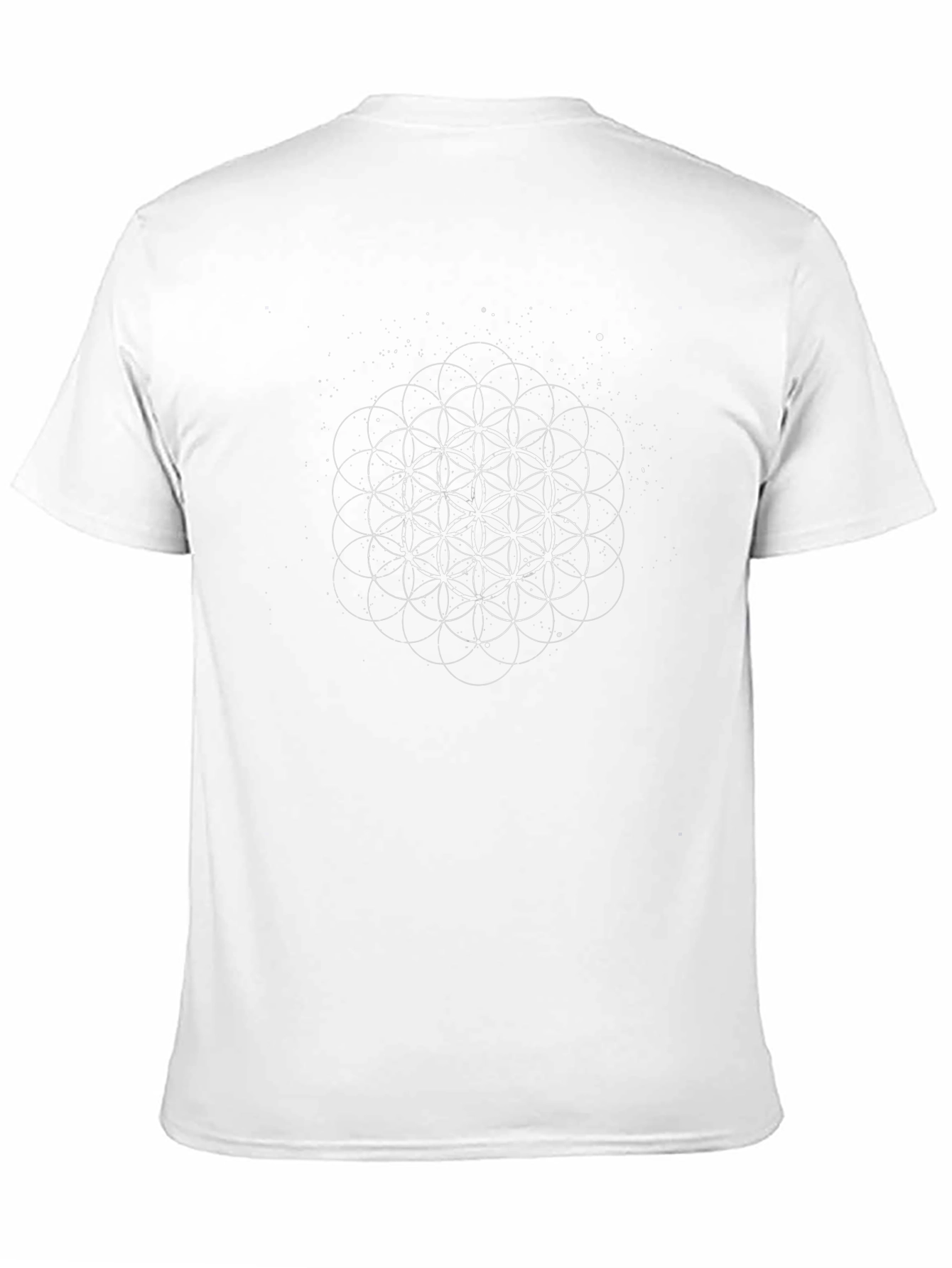 Sacred Geometry Black T-Shirt - Flower of Life Tee