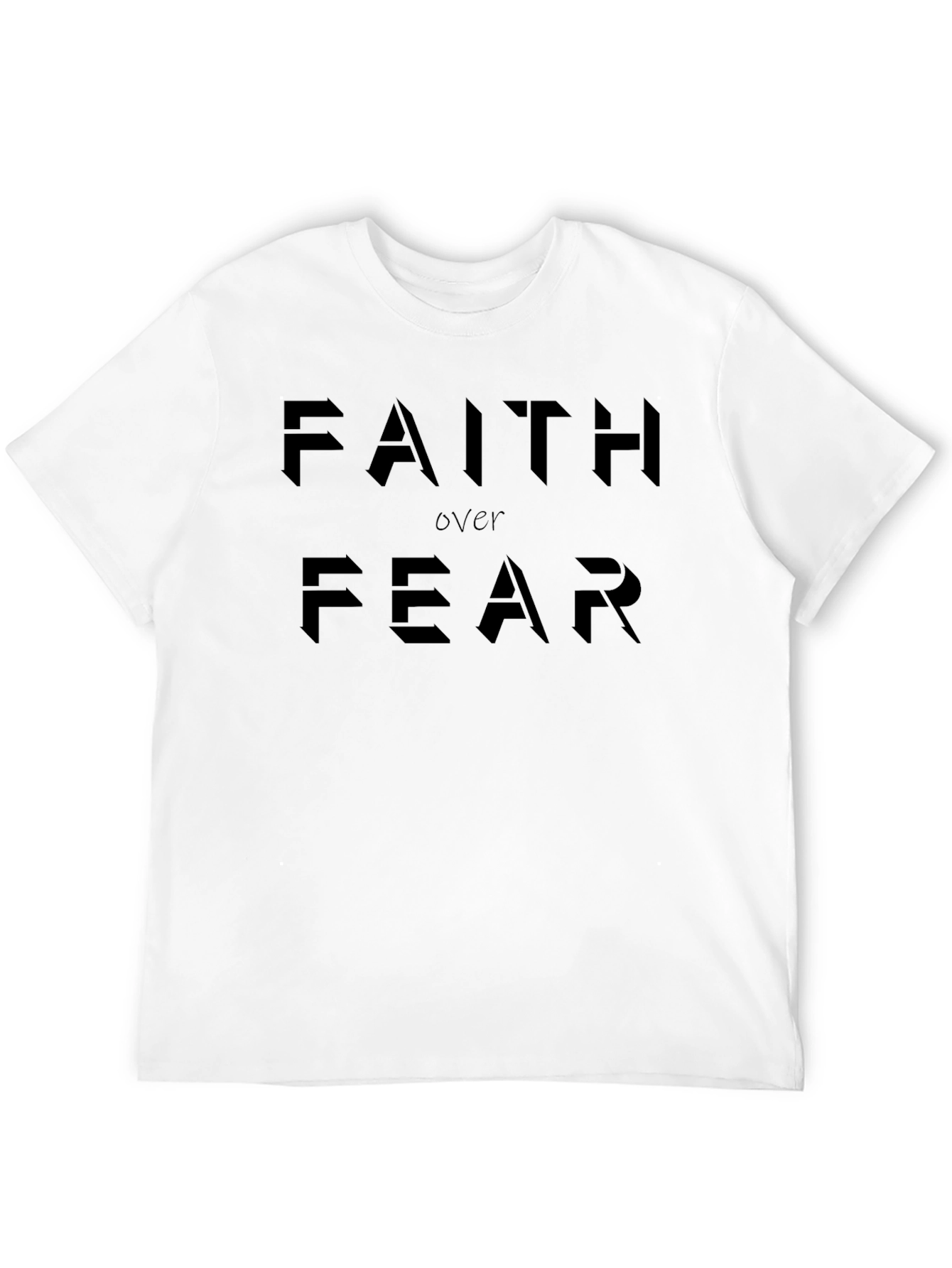 Faith Over Fear Graphic T-Shirt - Motivational Tee