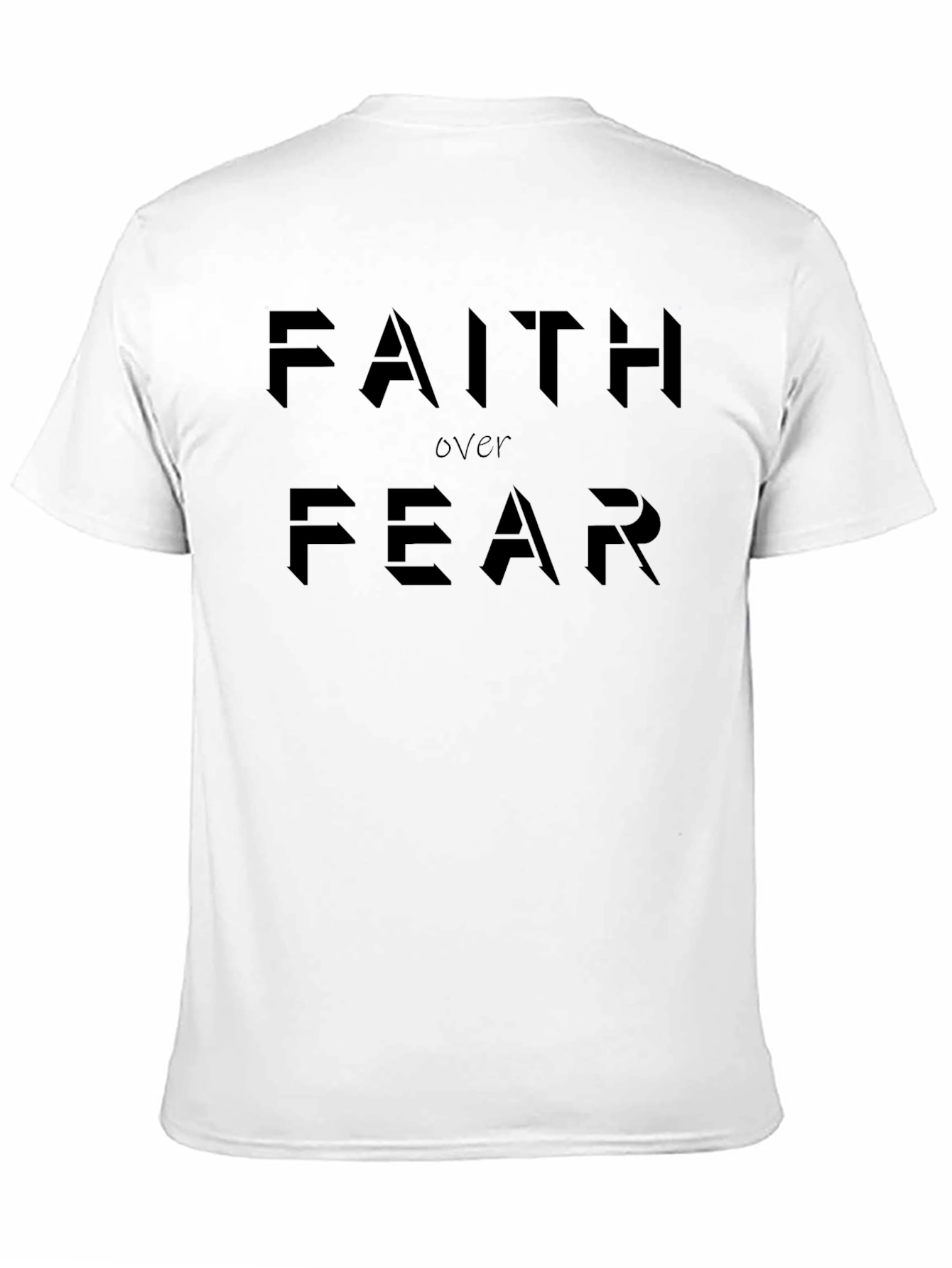 Faith Over Fear Graphic T-Shirt - Motivational Tee